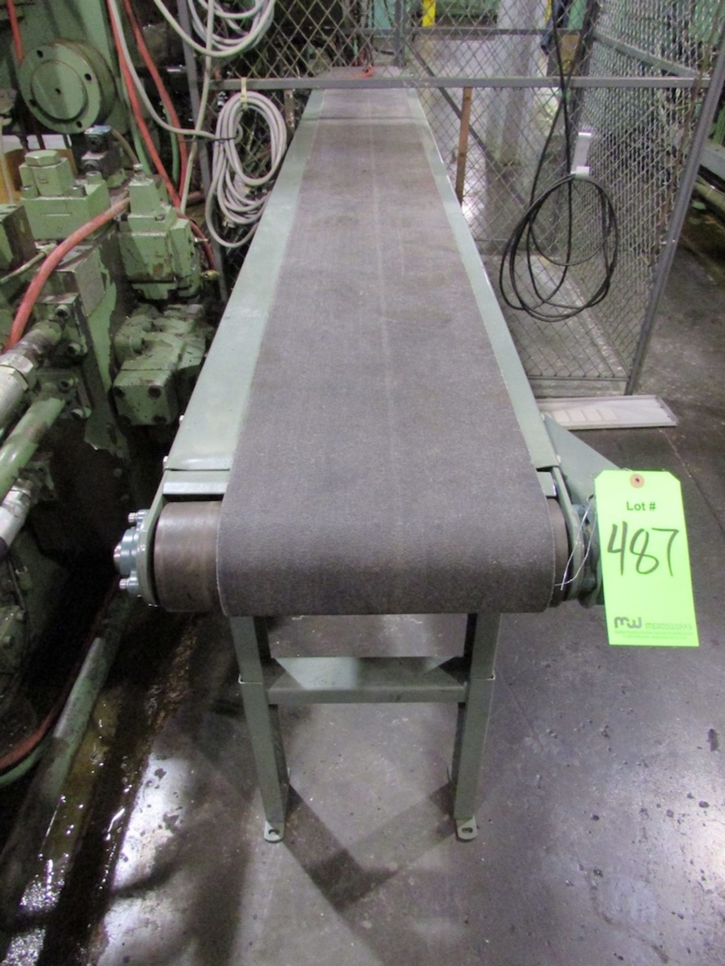 (1) Hytrol 11'x12" Electric Belt Conveyor - Image 2 of 4