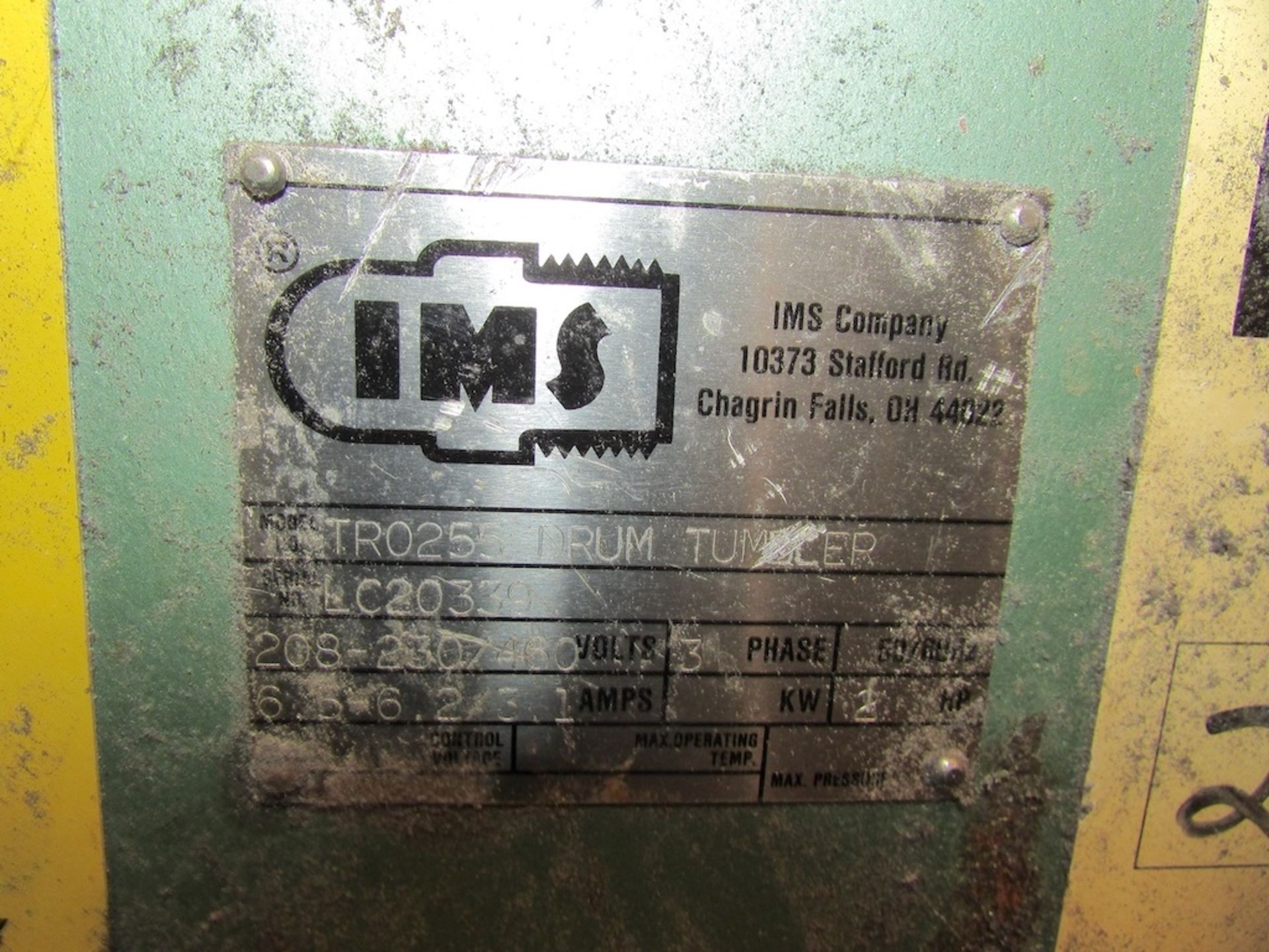 (1) IMS Co. Model TR0255 Drum Tumbler - Image 8 of 11