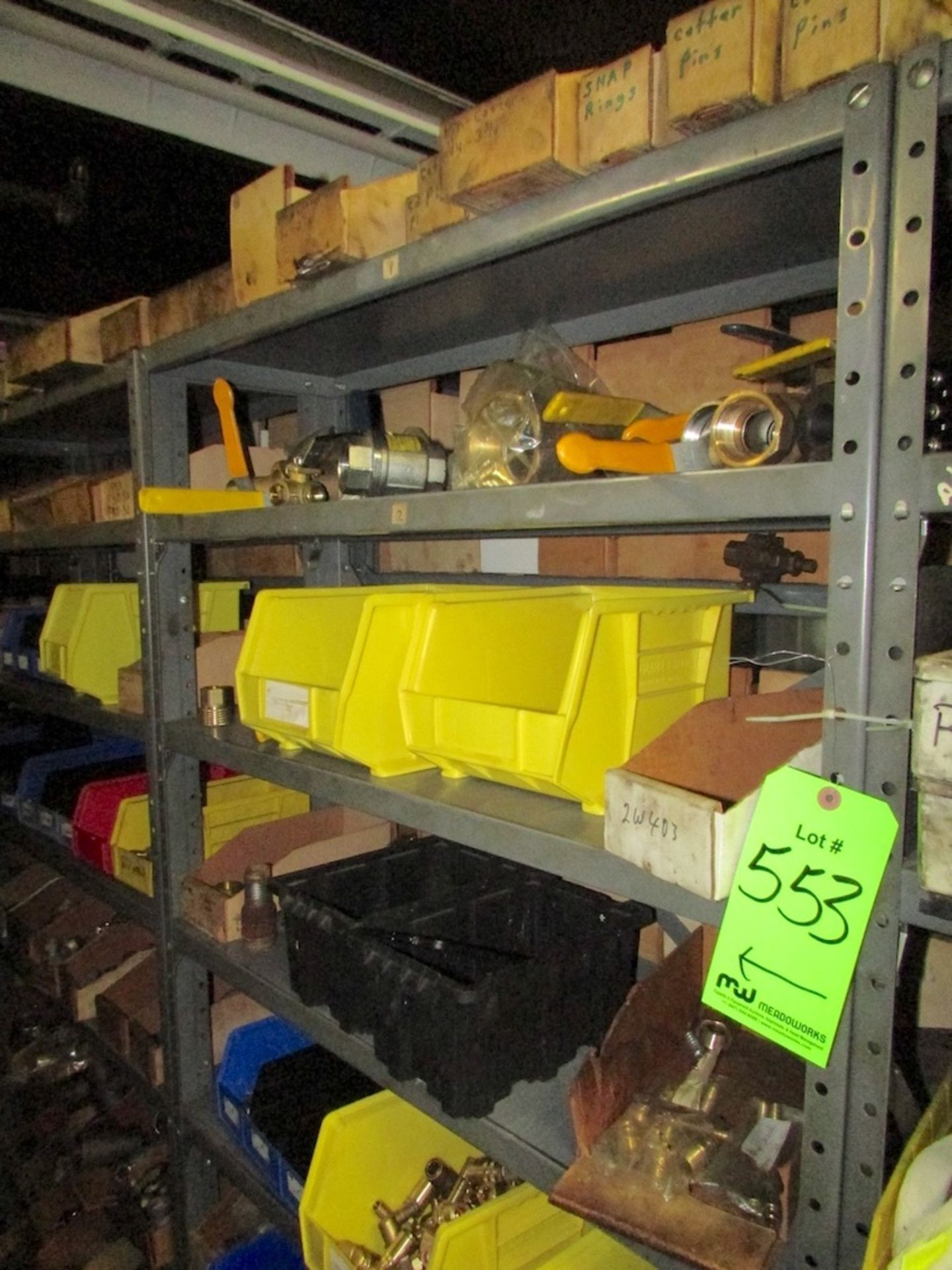 (8) Sections of Adj. Racking with Assorted Spare Parts and Contents - Bild 2 aus 19