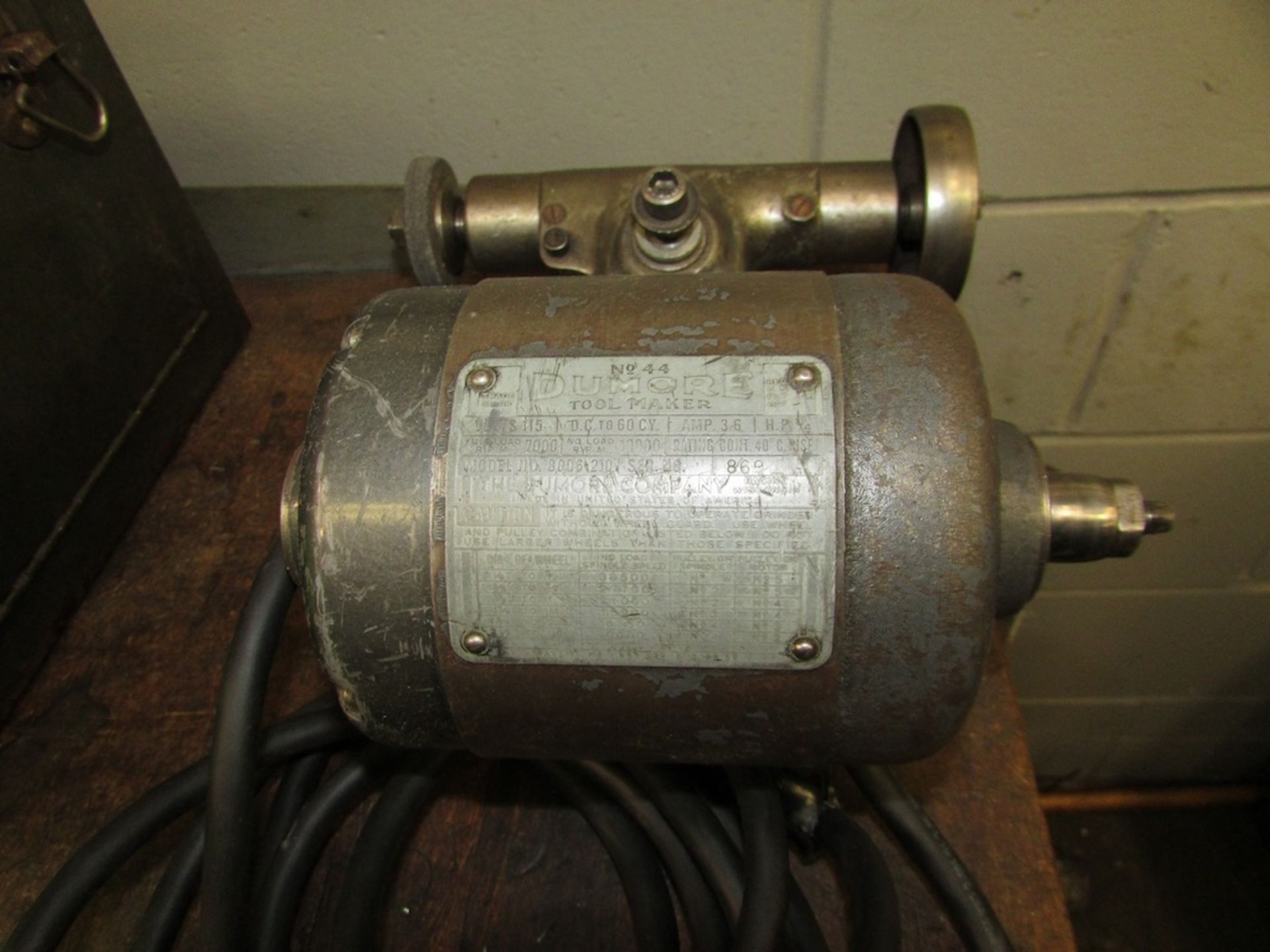 (1) Dunmore No. 44 Tool Post Grinder - Image 3 of 5