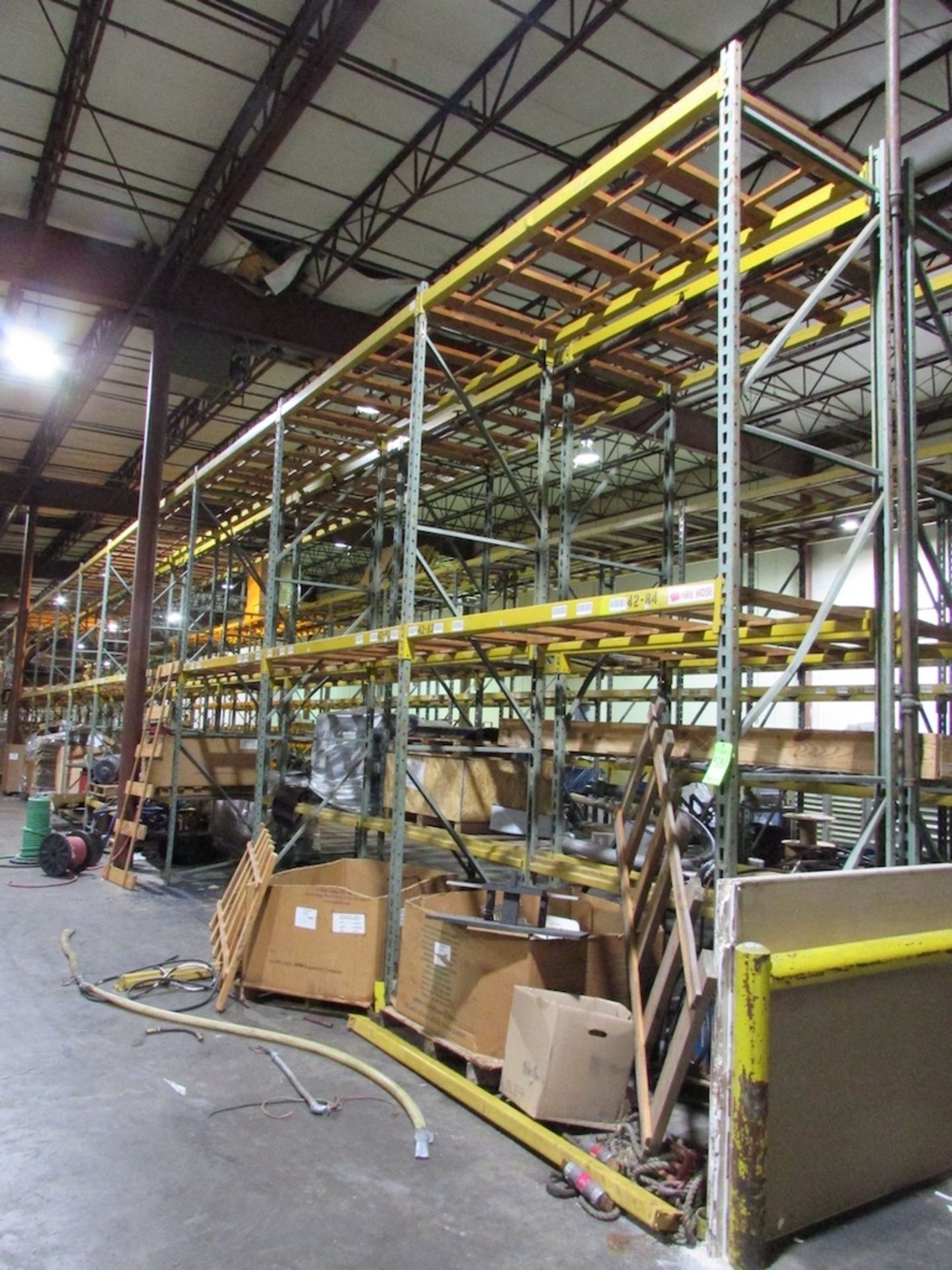(25) Sections of Adjustable Pallet Racking