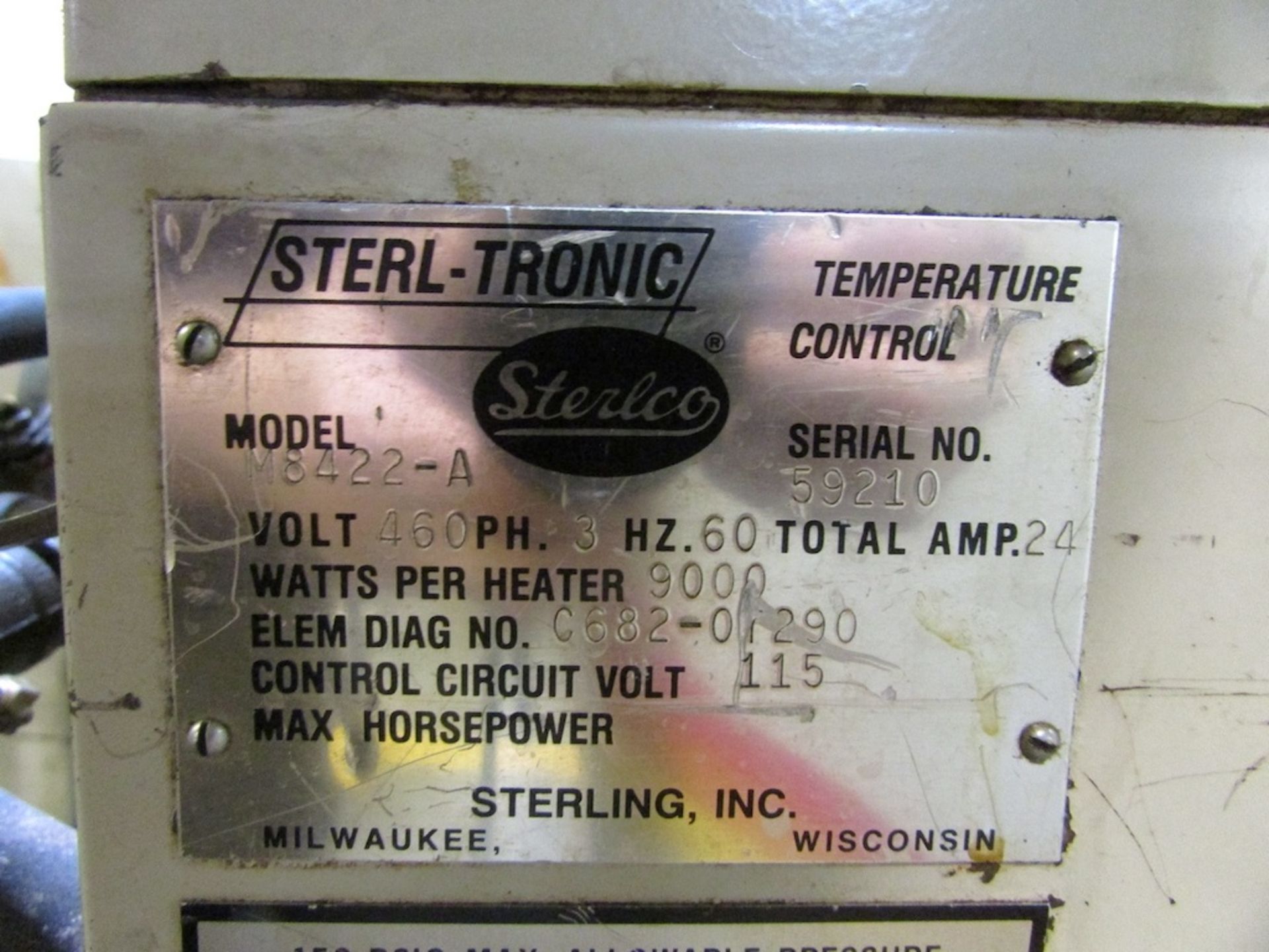 (1) Sterlco Sterl-tronic Model M8422-A Temperature Control Unit - Image 7 of 7