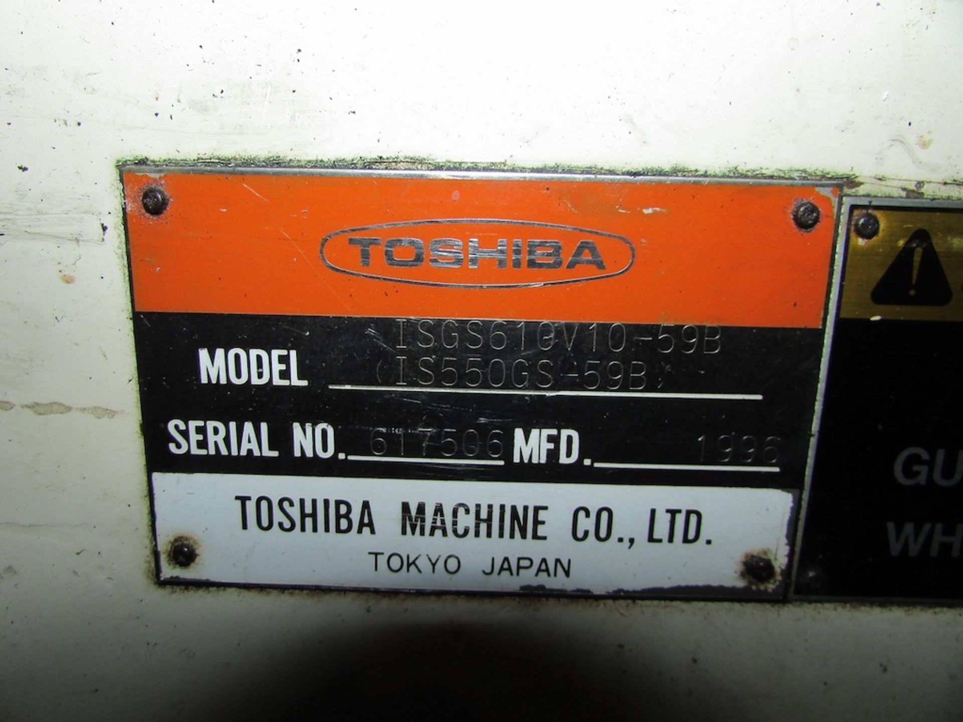 (1) 1996 Toshiba ISGS610V10-59B 610 Ton Injection Molding Machine - Bild 11 aus 11