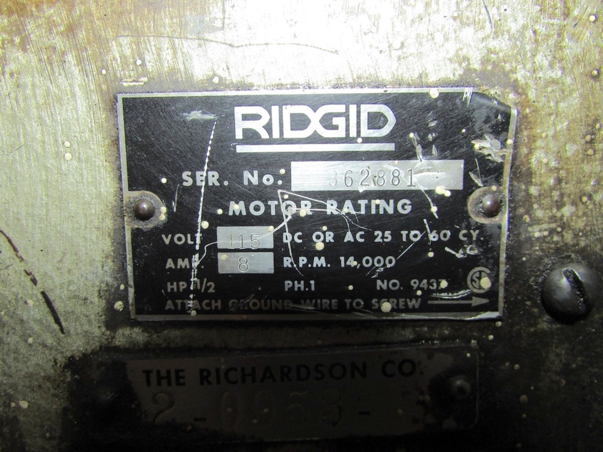 (1) Ridgid Model 535 Pipe Threading Machine - Image 15 of 15