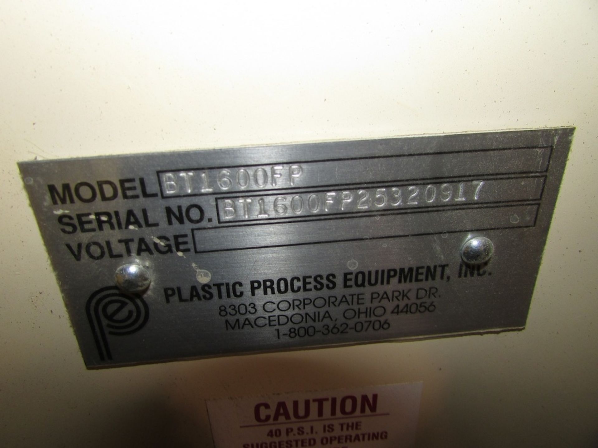 (1) Plastic Process Equipment Model BT1600FP Pneumatic Gaylord Tilter - Bild 5 aus 5