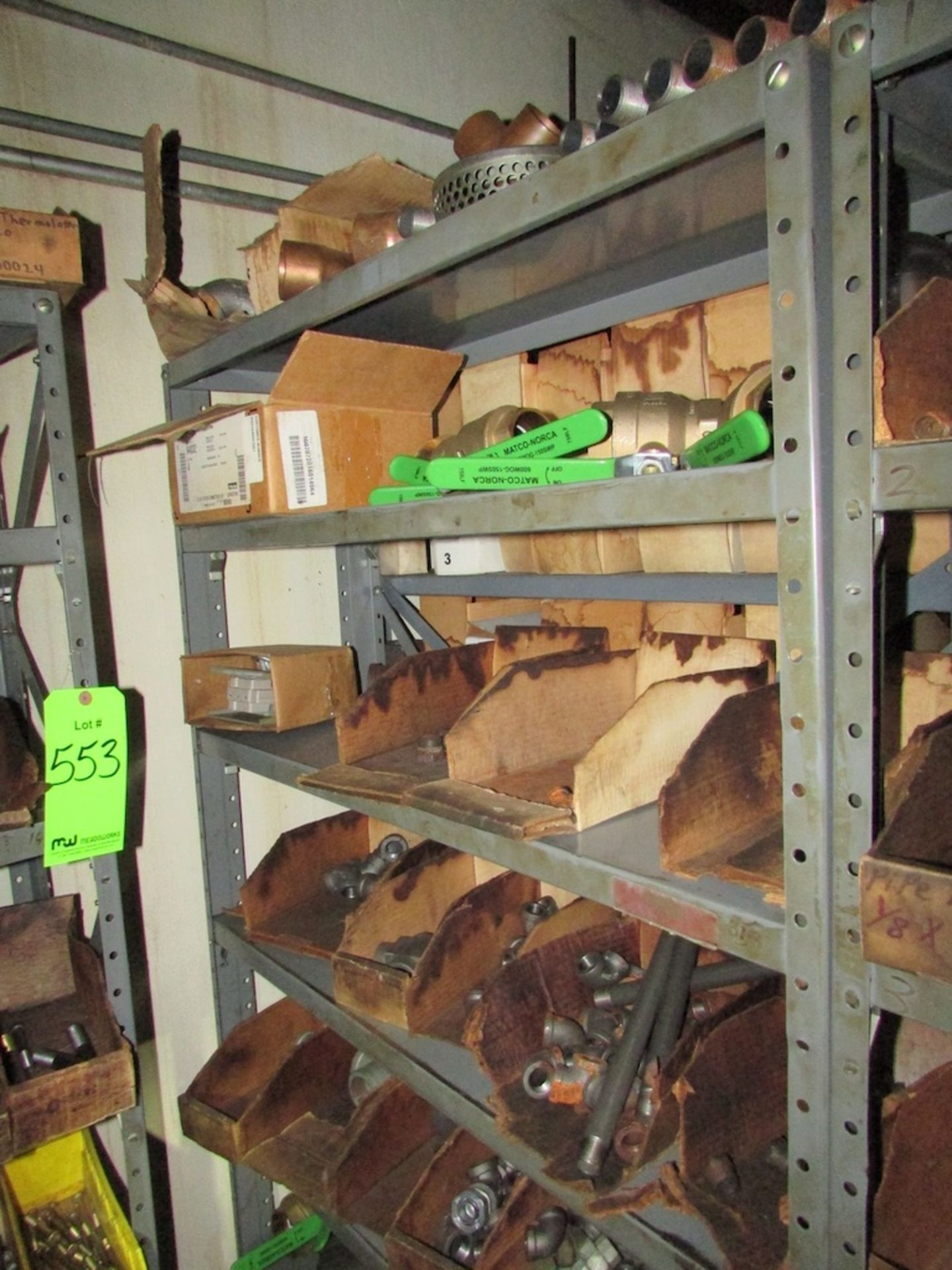 (8) Sections of Adj. Racking with Assorted Spare Parts and Contents - Bild 12 aus 19
