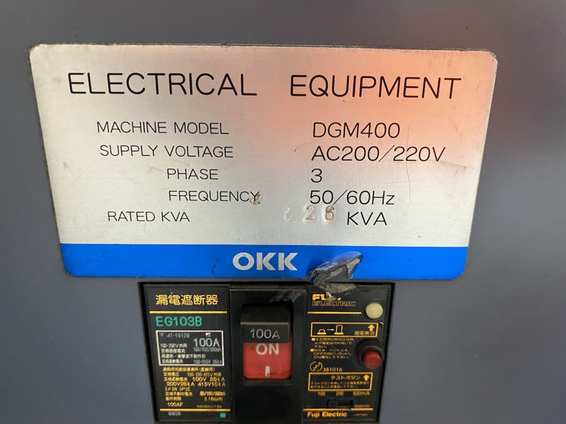 OKK DGM 400 3-Axis High Speed Graphite Vertical Mill - Image 14 of 19