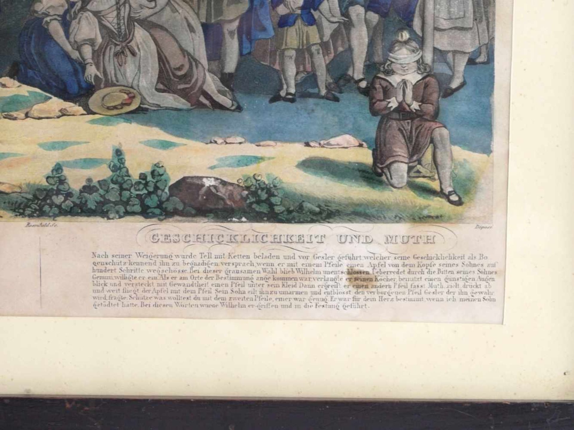 4 Biedermeier Rahmen mit Grafiken des Wilhelm Tell - Bild 23 aus 28