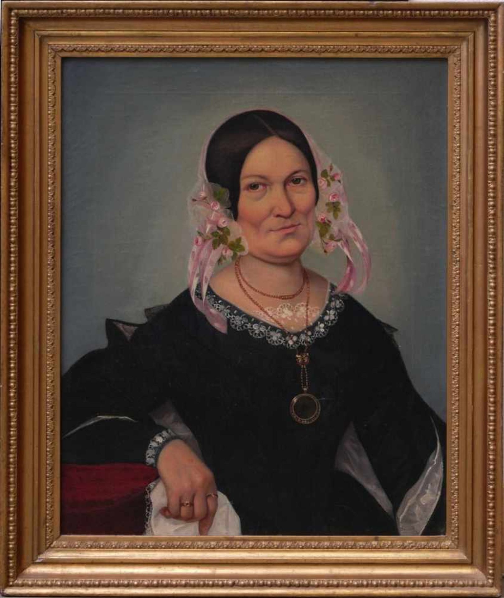 Tellgmann, Ferdinand Otto Carl (1811-1897) - Biedermeier Portrait Pendants Mühlhausen 1844 - Bild 7 aus 22