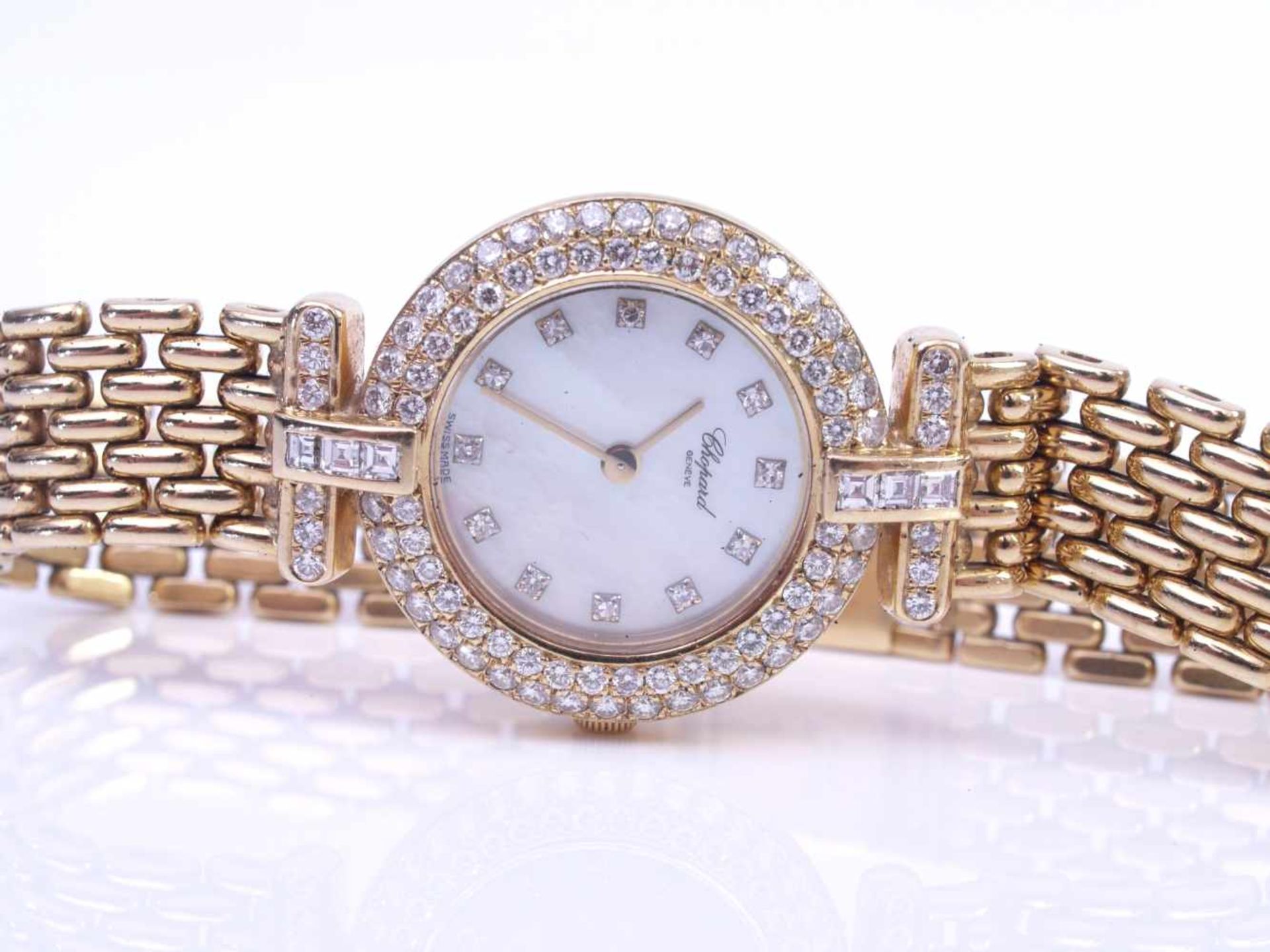 Damenarmbanduhr Chopard Gold und Brillanten - Bild 6 aus 12