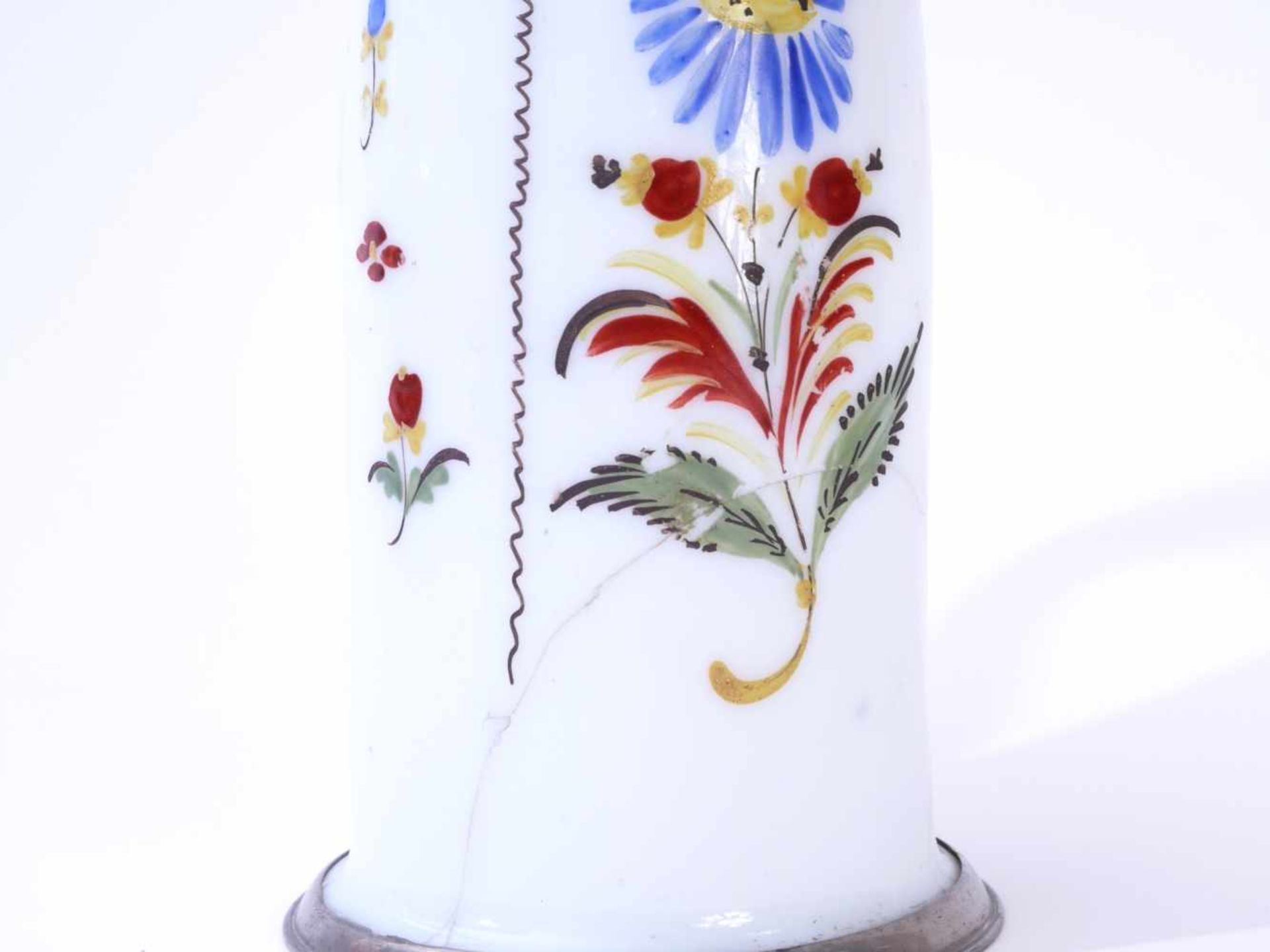 Biedermeier Milchglaskrug um 1820/30 - Bild 5 aus 10