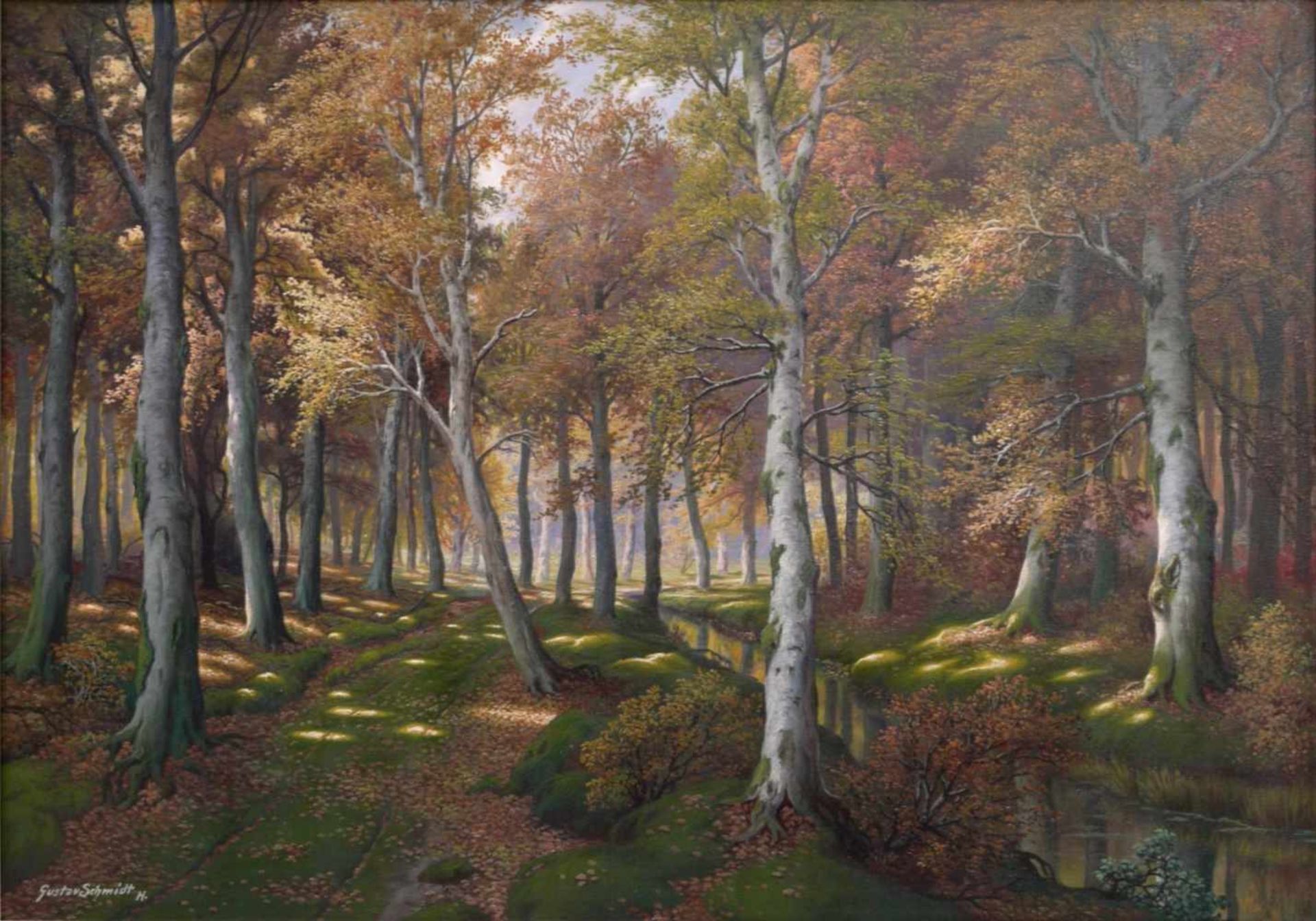 Schmidt, Gustav (1888-1972) - Lichter Laubwald - Bild 4 aus 14