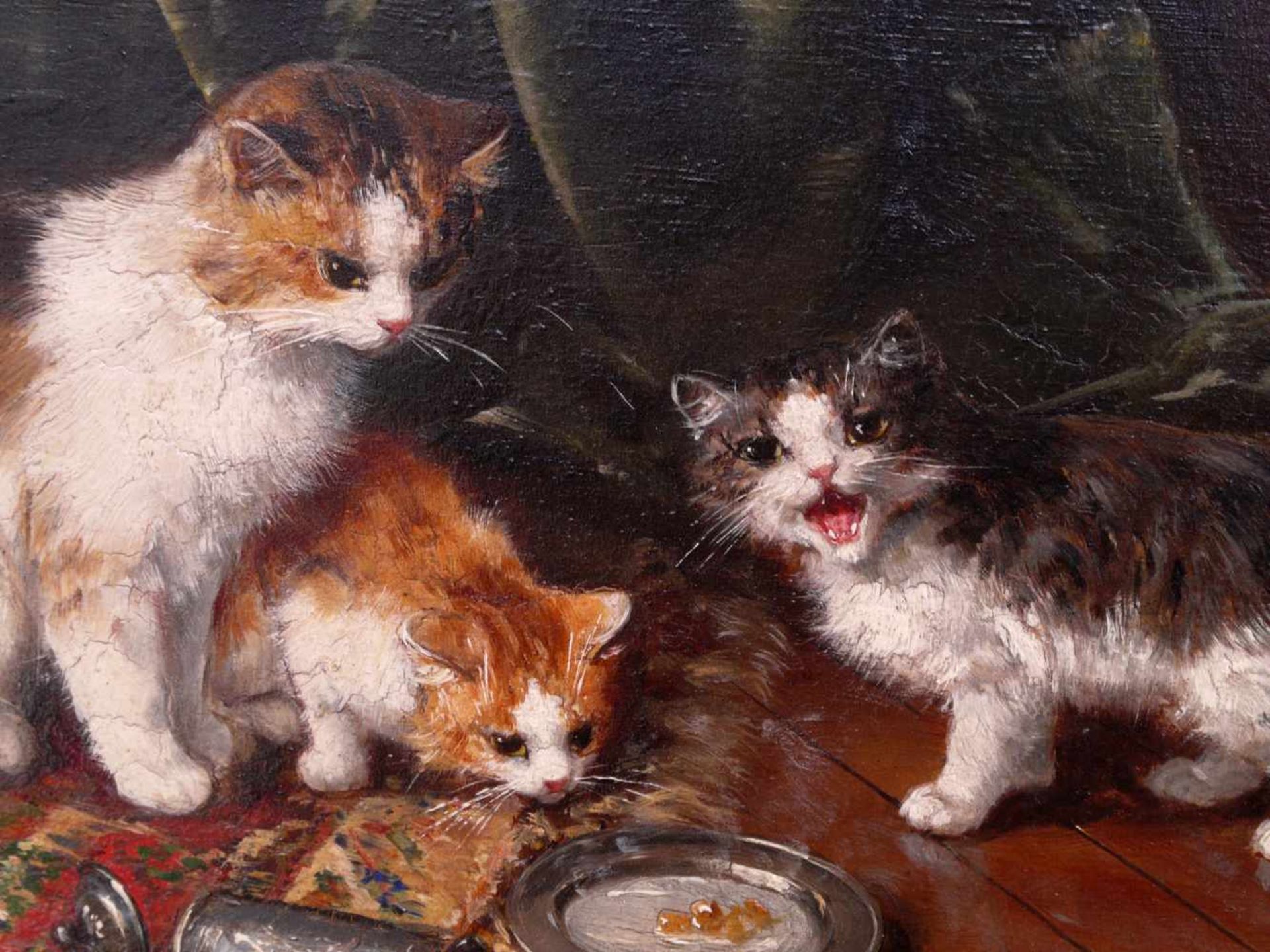 Brunel de Neuville, Alfred Arthur (1852-1941) - Drei Kätzchen - Bild 8 aus 18
