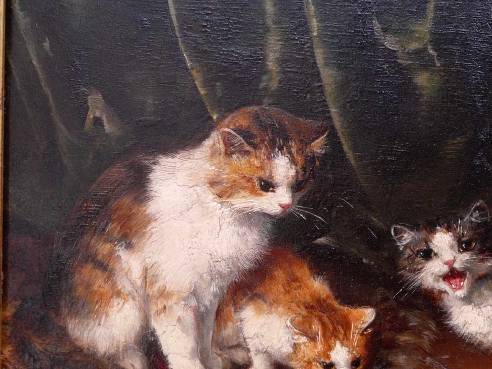 Brunel de Neuville, Alfred Arthur (1852-1941) - Drei Kätzchen - Bild 13 aus 18