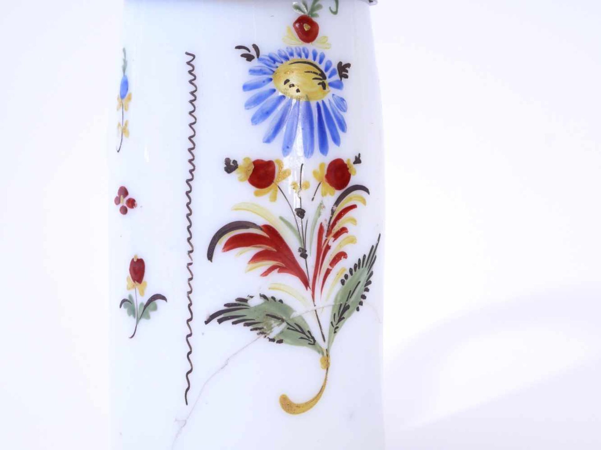 Biedermeier Milchglaskrug um 1820/30 - Bild 7 aus 10