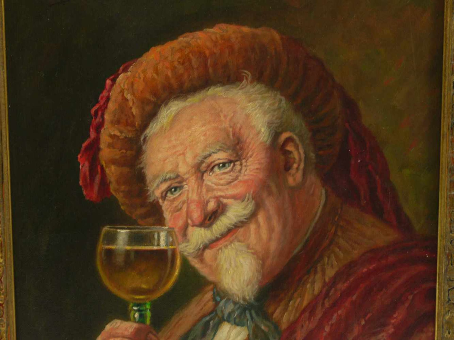 Sig. Wacker (20.Jhd.) - Portrait eines Weintrinkers - Bild 8 aus 10