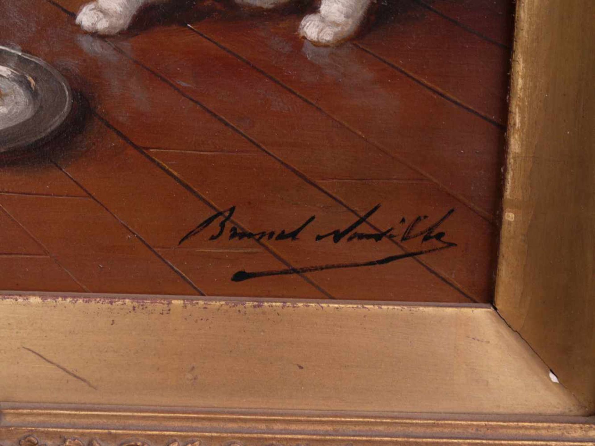 Brunel de Neuville, Alfred Arthur (1852-1941) - Drei Kätzchen - Bild 6 aus 18