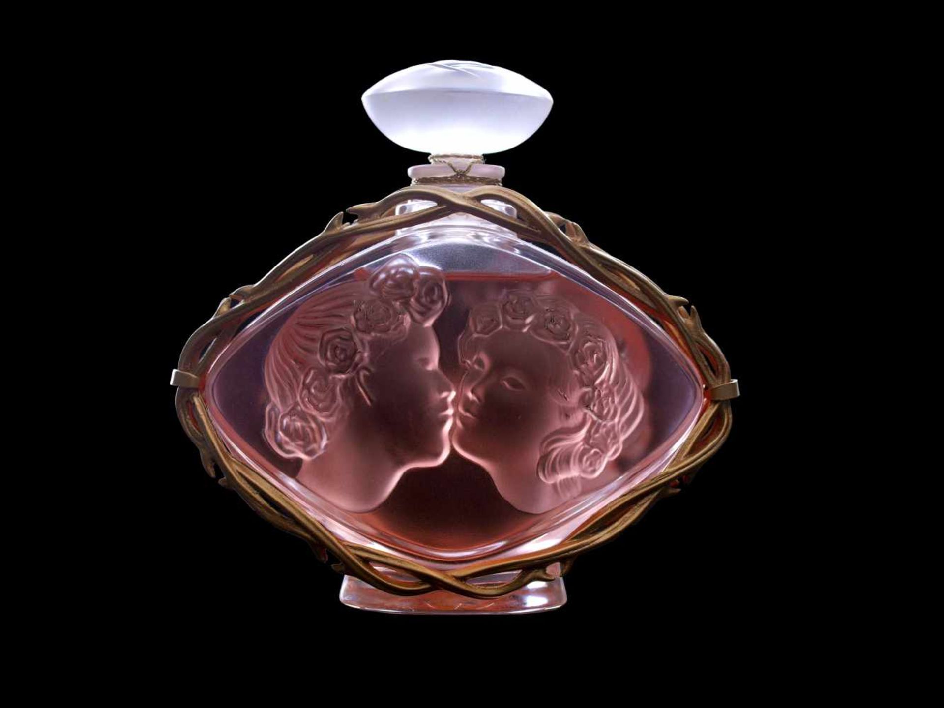 Lalique France - Flancon Le Baiser Collection 1999 Limitierte Edition