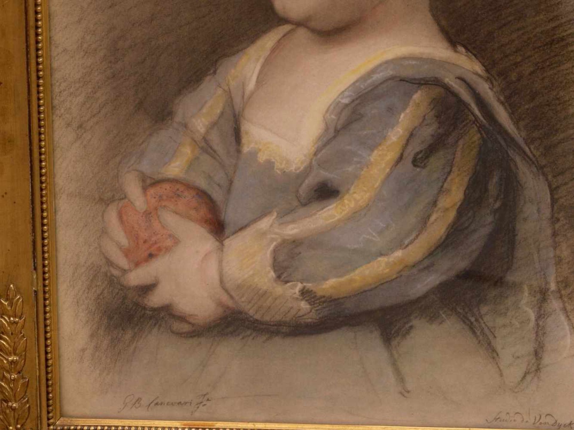 Canevari, Giovanni Battista (1789-1876) - Studie nach van Dyck - James von England - Image 5 of 10