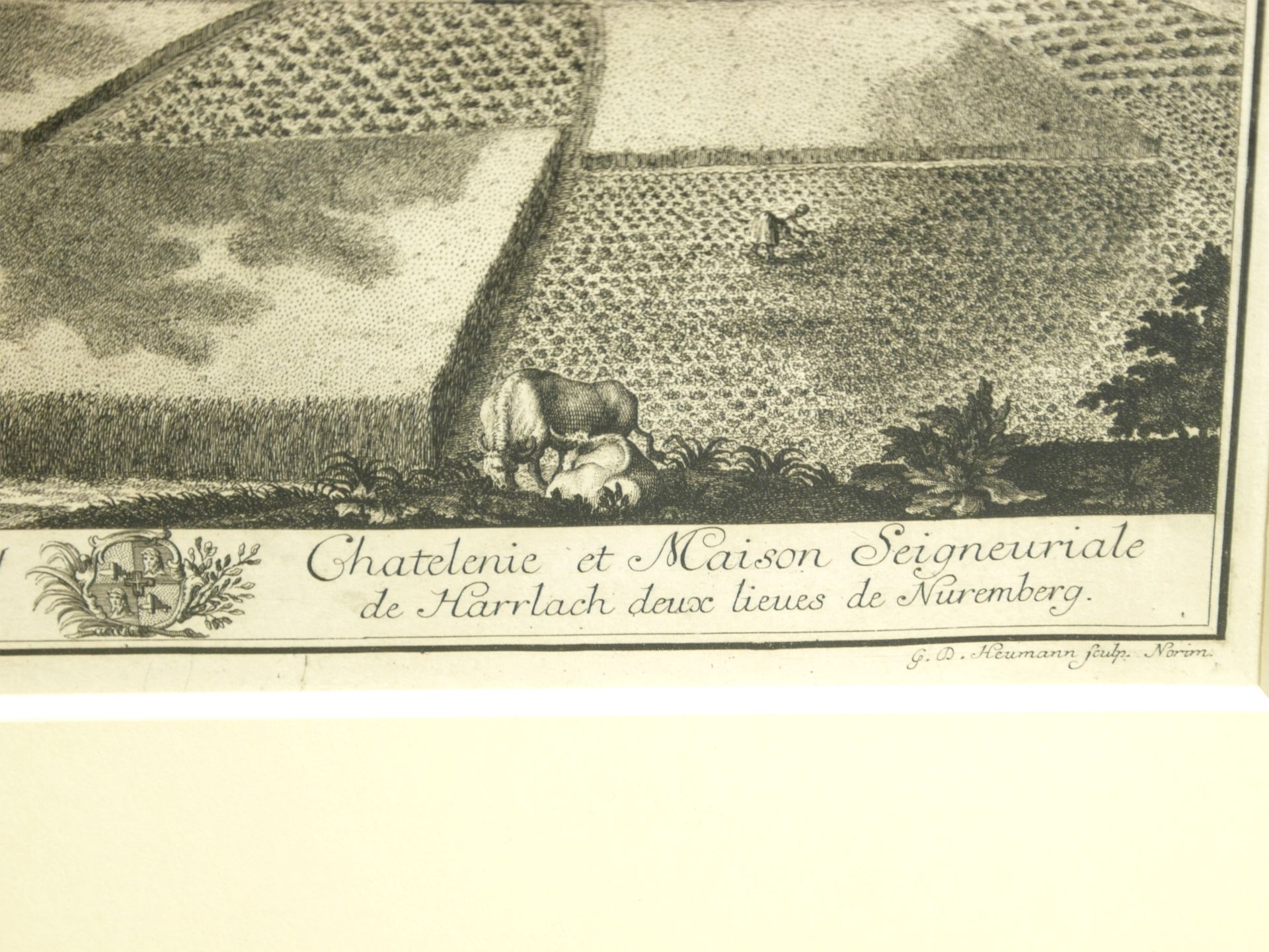 Heumann, Georg Daniel (1691-1759) - Hoffmark und Herren-Sitz Harrlach / 3 Stund von Nürnberg - Bild 5 aus 5