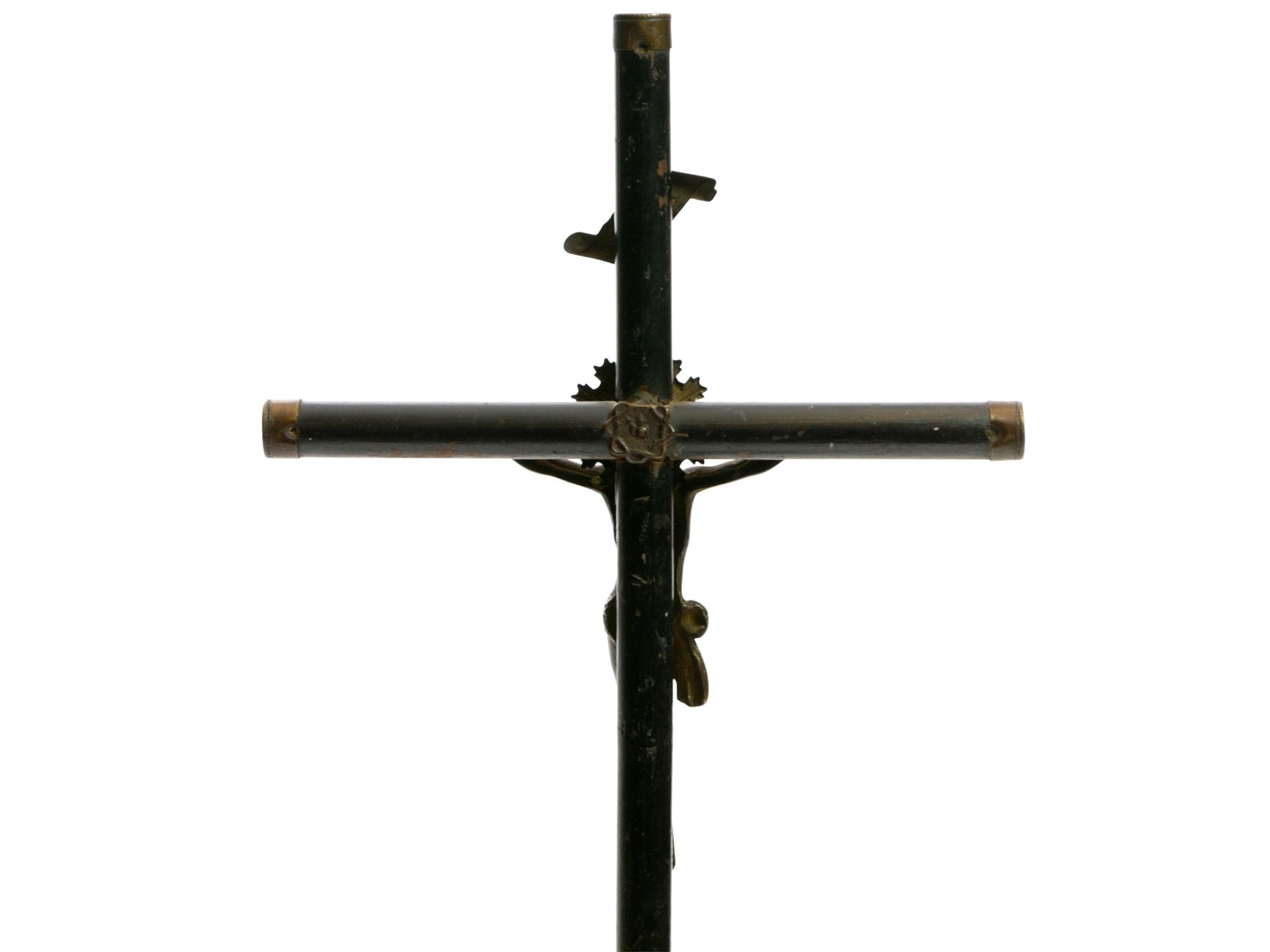 Kruzifix mit Messingkorpus - Bild 6 aus 7