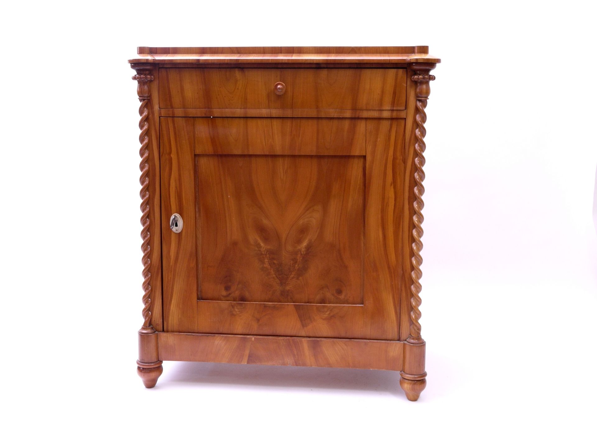 Biedermeier Halbschrank Kirschbaum um 1840 - Image 2 of 9