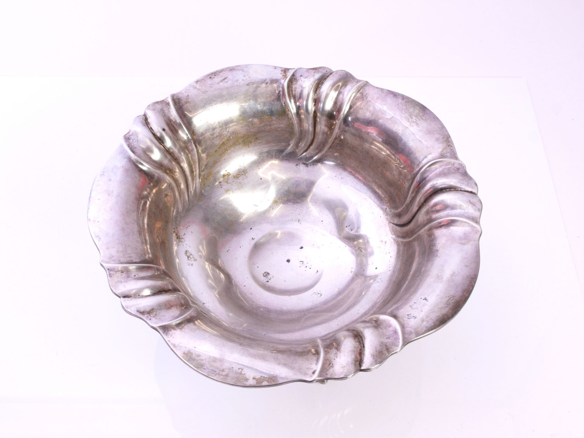 Schale Silber 800 italienischer Barockstil - Bild 2 aus 3