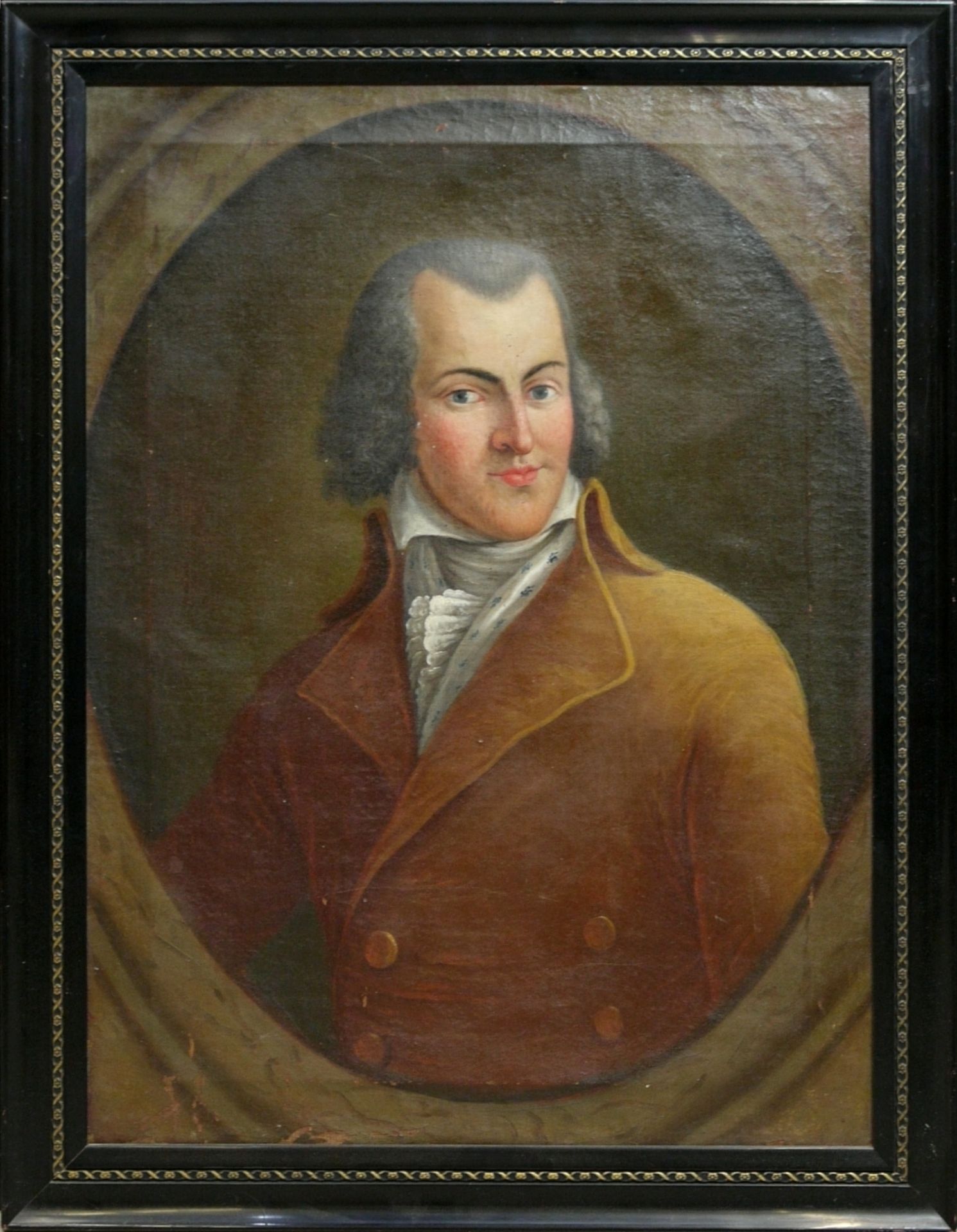 Biedermeier Portrait eines eleganten Herren um 1780
