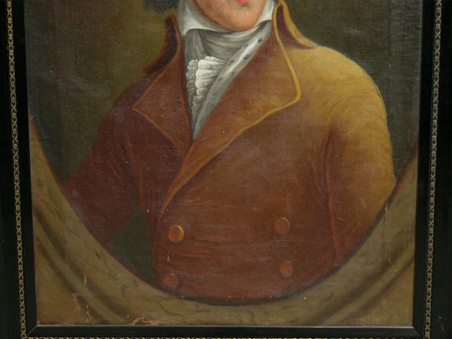 Biedermeier Portrait eines eleganten Herren um 1780 - Image 4 of 9