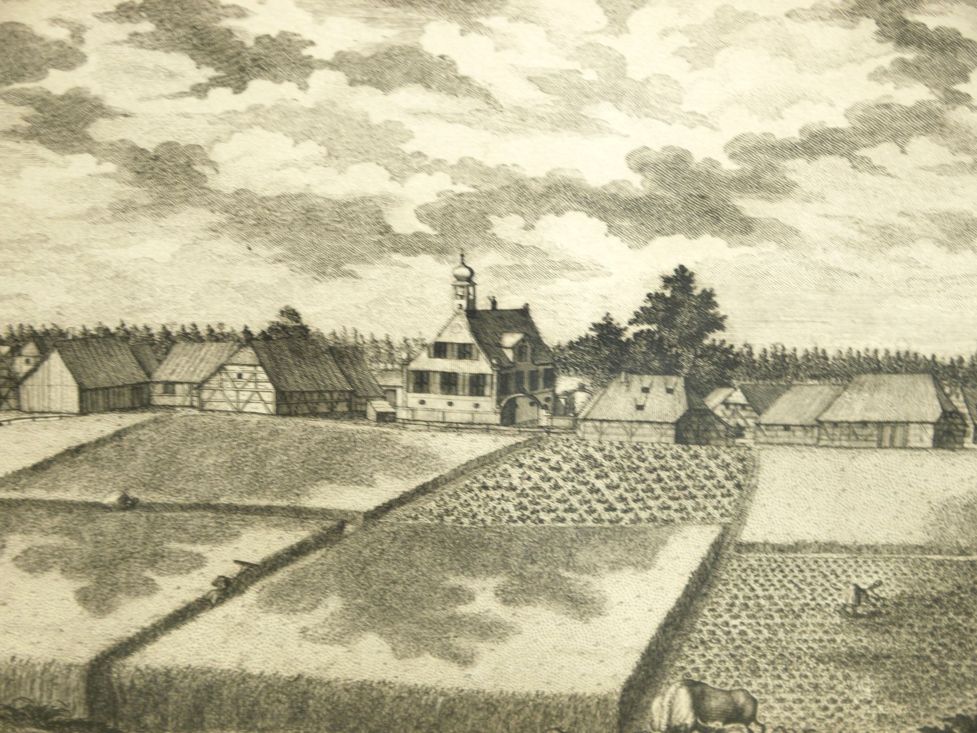 Heumann, Georg Daniel (1691-1759) - Hoffmark und Herren-Sitz Harrlach / 3 Stund von Nürnberg - Bild 3 aus 5