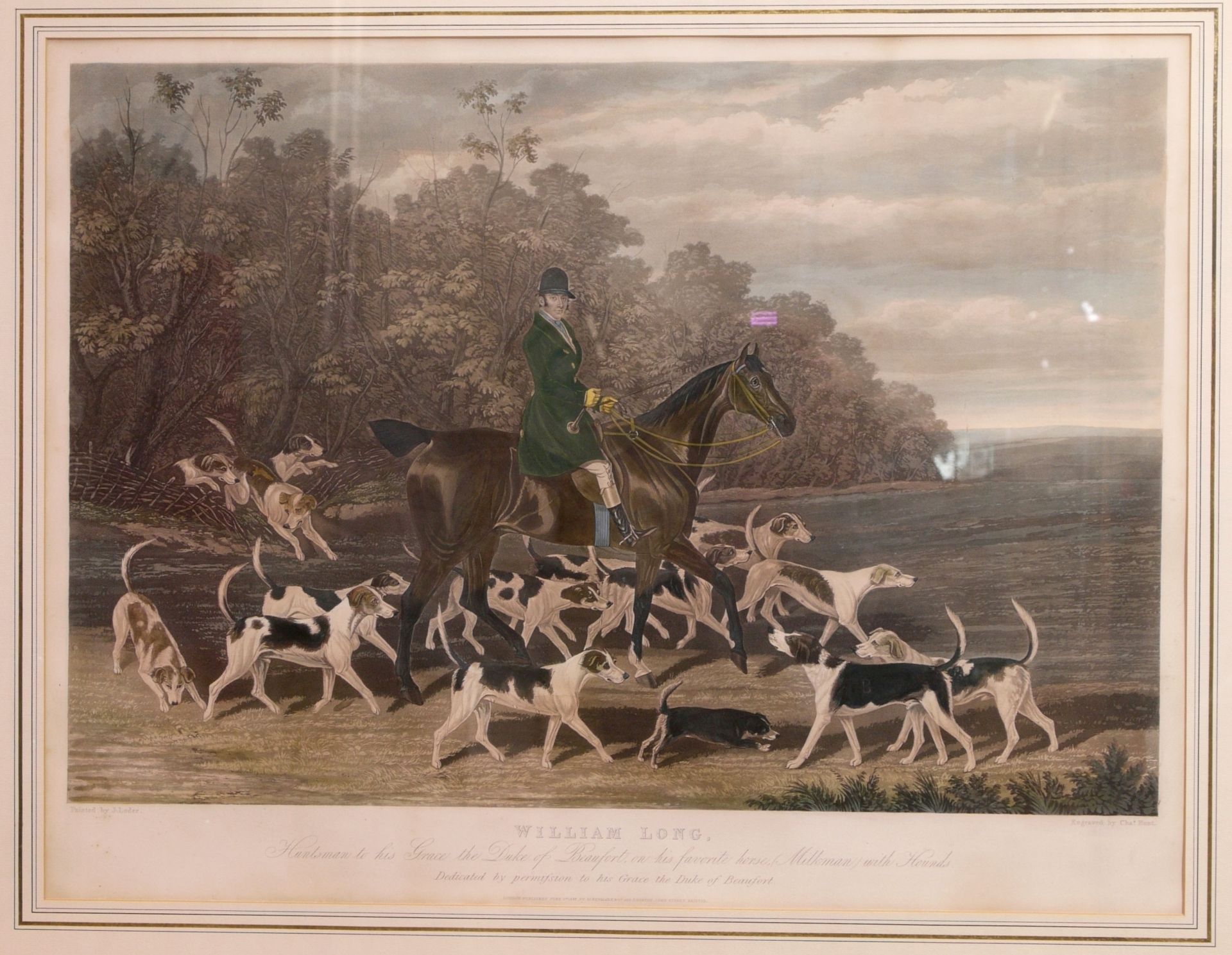 Charles I Hunt (1803-1877) – William Long “Huntsman to his Grace the Duke of Beaufort” nach James Lo - Bild 2 aus 7
