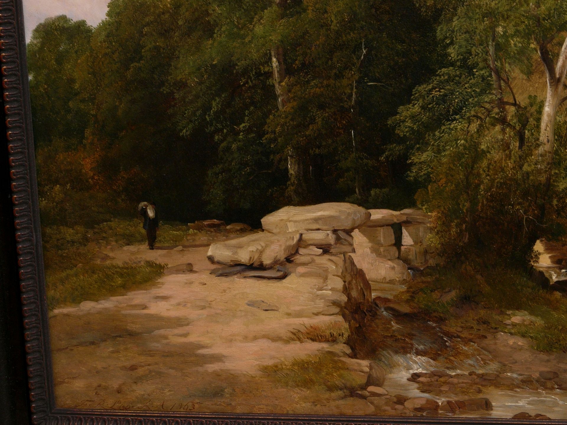 Lee, Frederick Richard (1789-1879) – Bewaldete Flußlandschaft 1863 - Bild 4 aus 7