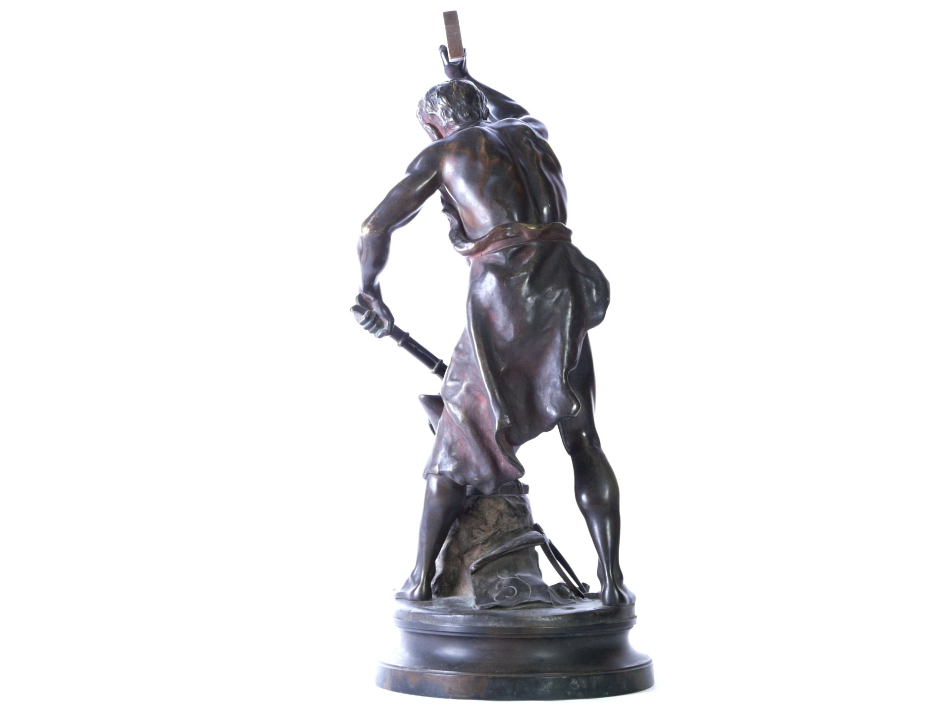 Gaudez, Adrien Etienne (1845-1902) - Große Bronze "Der Schmied" - Bild 6 aus 11