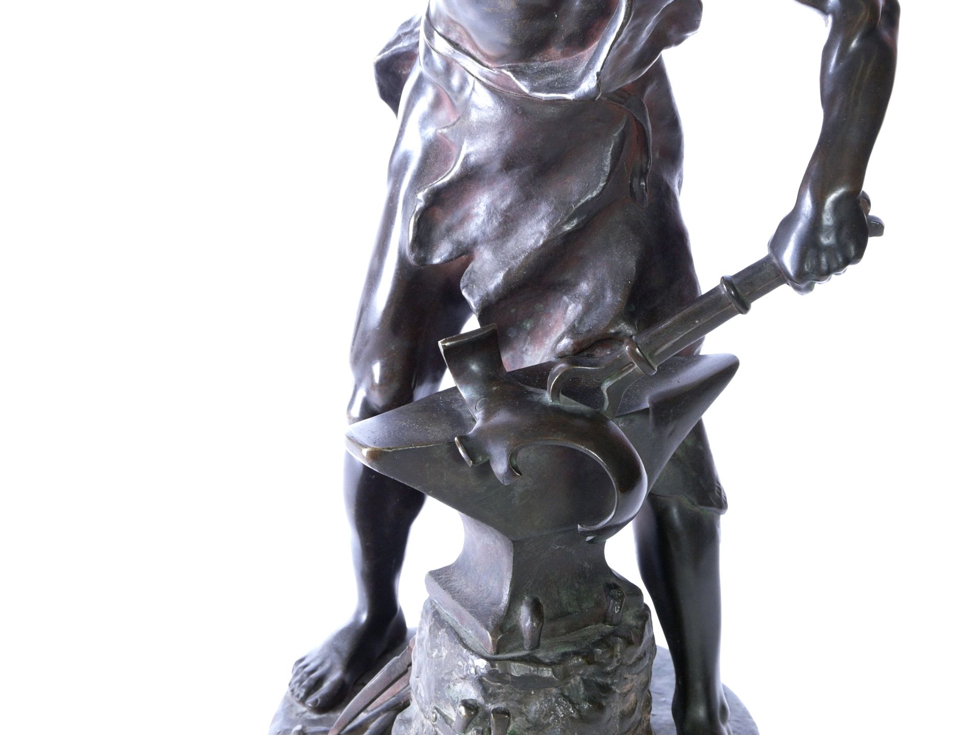 Gaudez, Adrien Etienne (1845-1902) - Große Bronze "Der Schmied" - Bild 2 aus 11