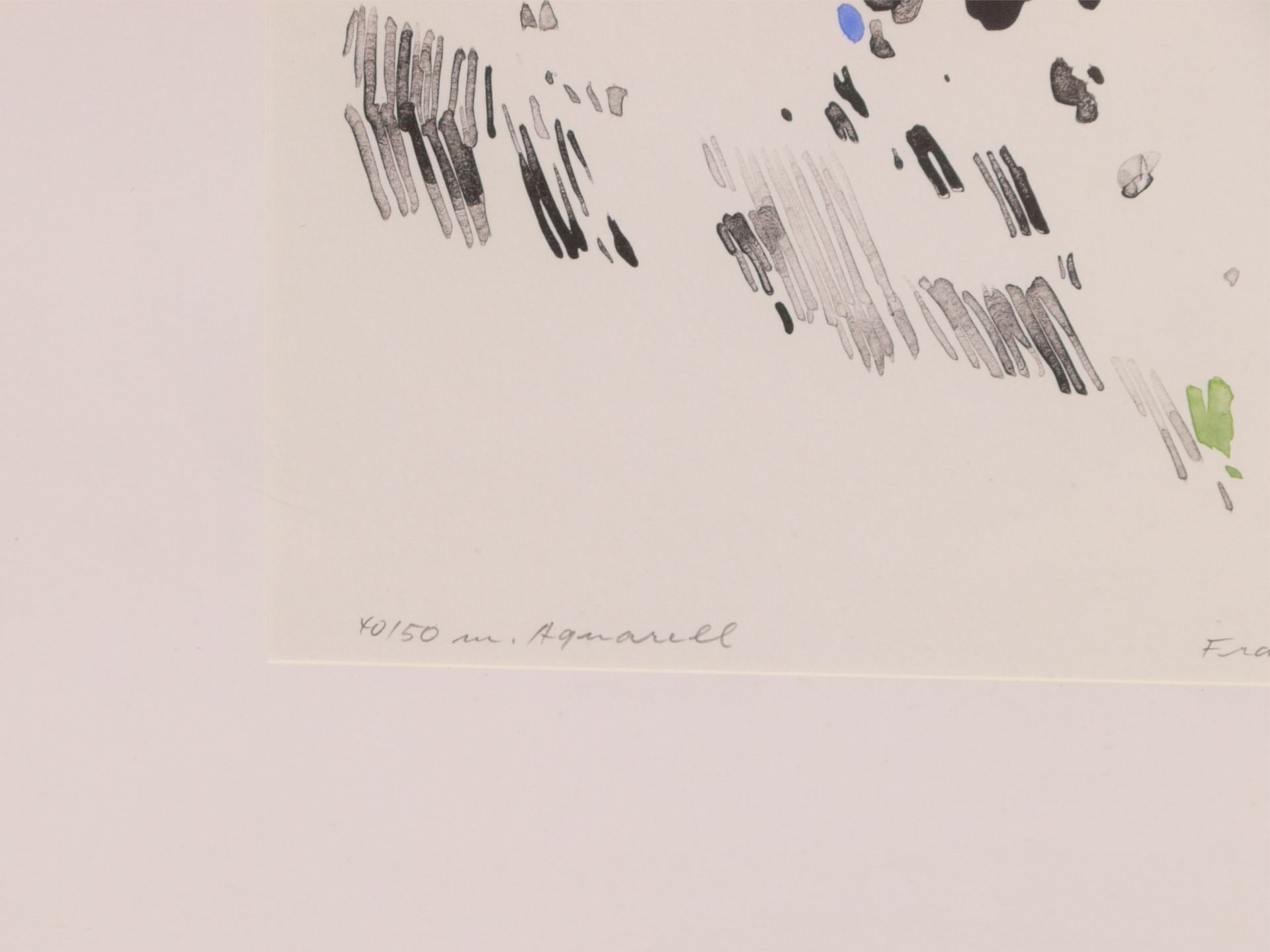 Koller, Oskar (1925-2004) – Aquarellierte Lithographie „Fränkisches Dorf“ 1973 40/50 - Bild 3 aus 6