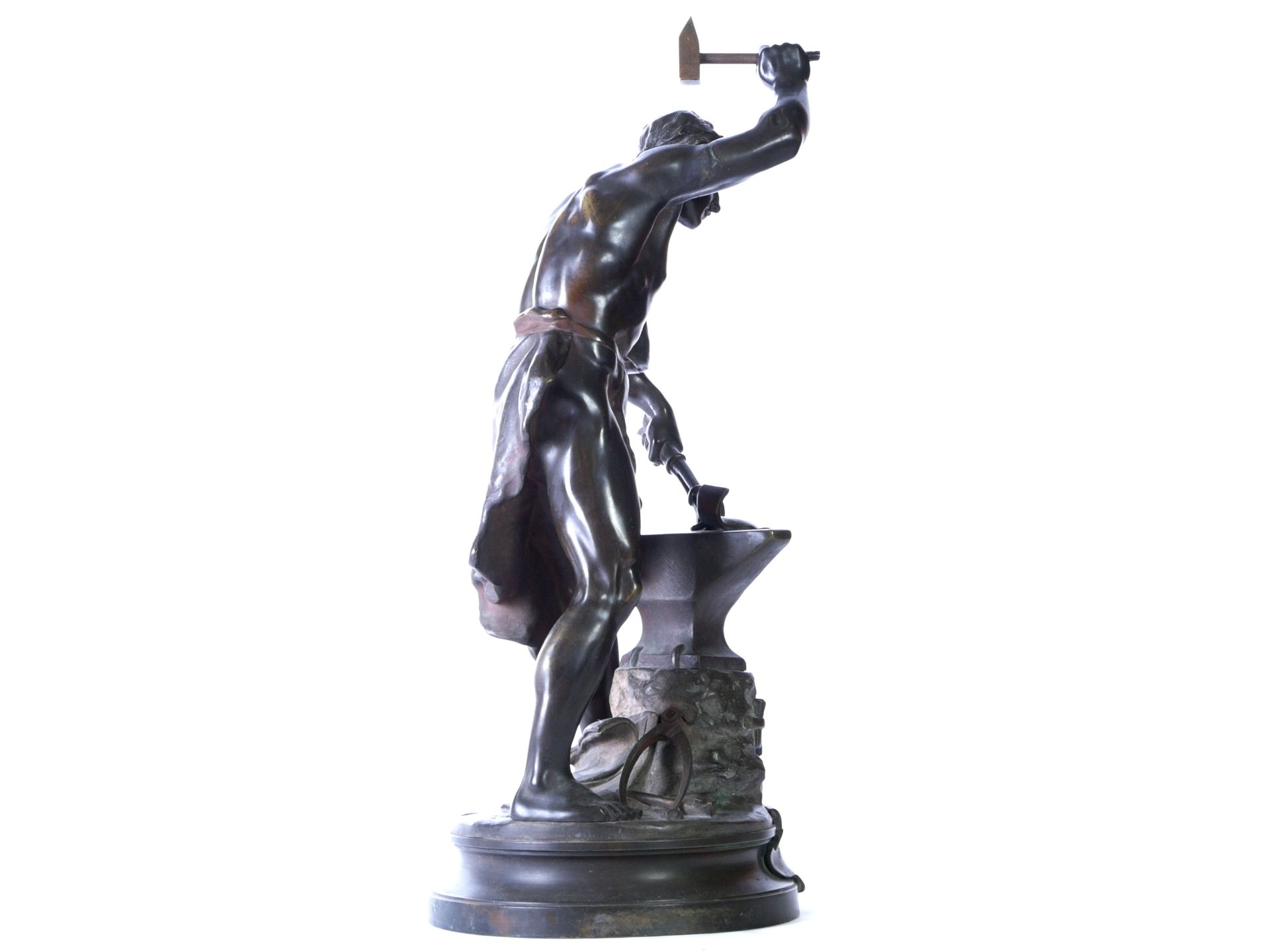 Gaudez, Adrien Etienne (1845-1902) - Große Bronze "Der Schmied" - Bild 7 aus 11