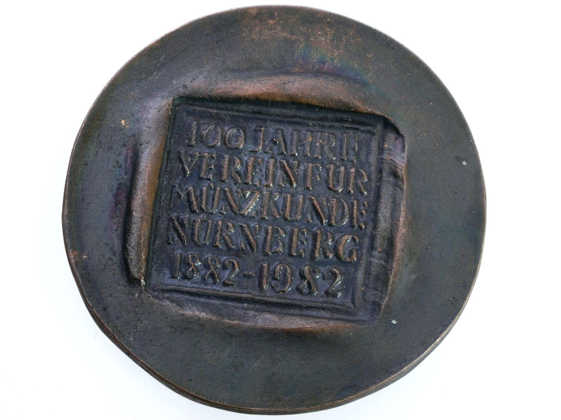 Bronzemedaille 100 Jahre Verein für Münzkunde Nürnberg - Image 2 of 2