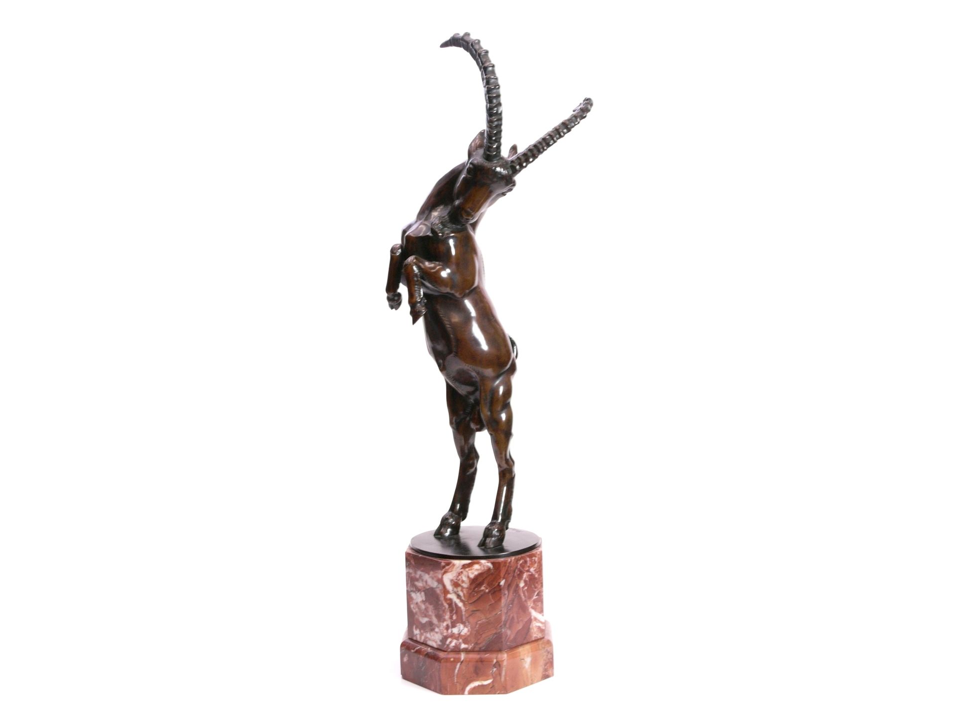 Puchegger, Anton (c. 1890-1917) Bronze – Steigender Steinbock