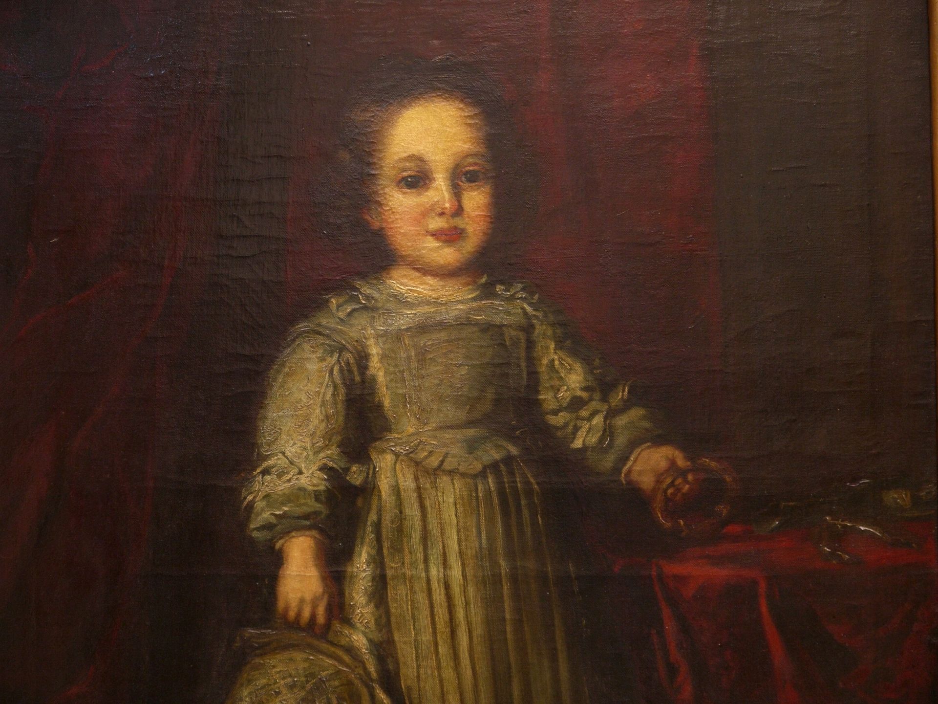 Sig. Corneille, M - Kinderportrait in der Tradition der spanischen Infantenportraits 1901 Florenz - Bild 6 aus 11