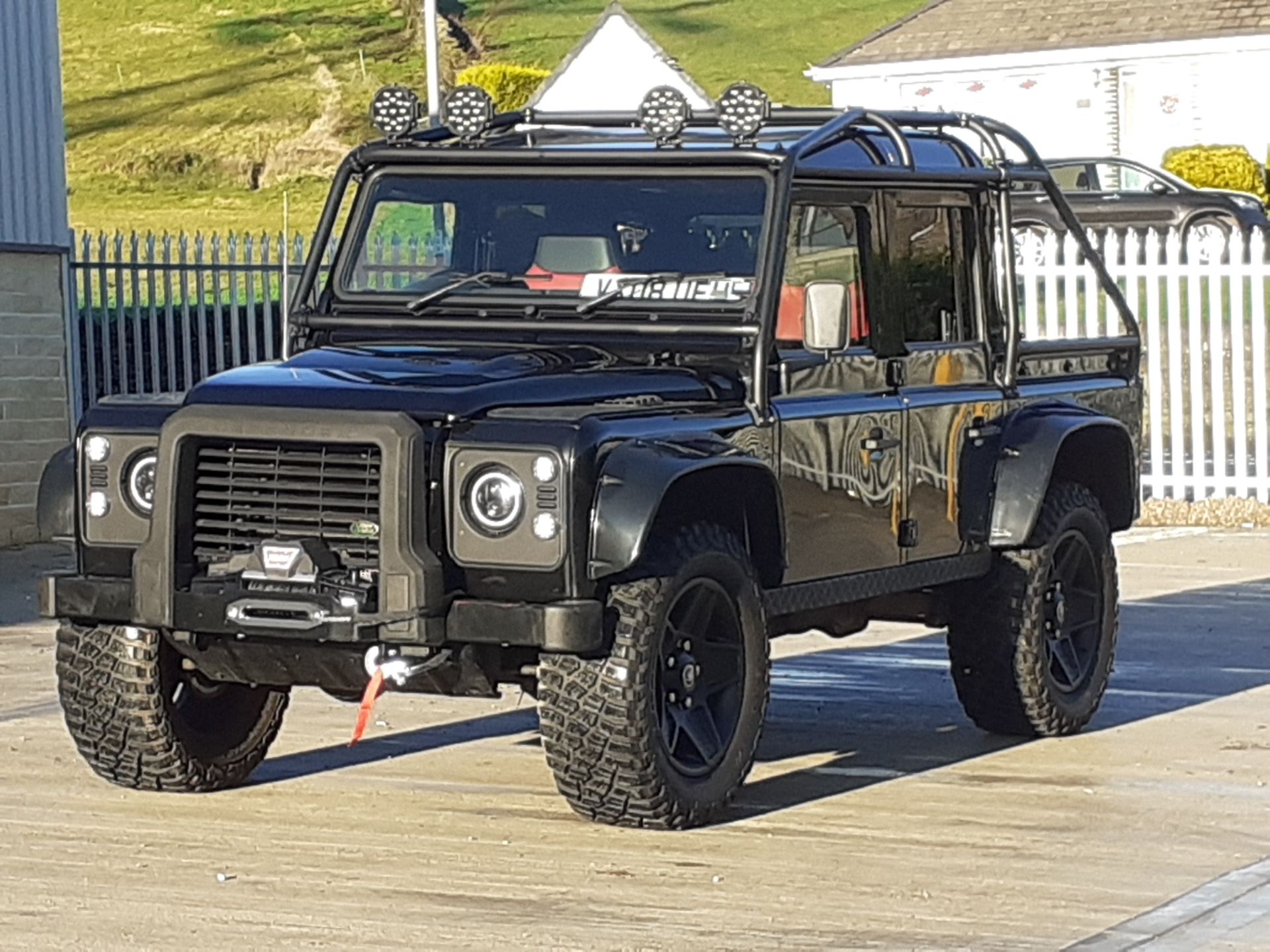 2008/08 REG LAND ROVER DEFENDER 110 HARD TOP 2.4 DIESEL BLACK 4X4 *NO VAT* - Image 5 of 23