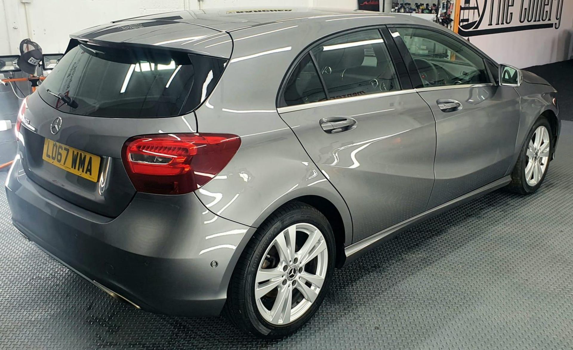 2018/67 REG MERCEDES A-CLASS A180 SPORT EXECUTIVE 1.6 PETROL GREY, SHOWING 1 FORMER KEEPER *NO VAT* - Image 6 of 14