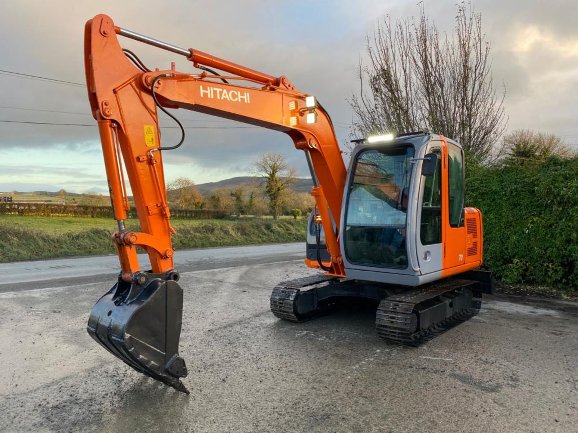 2008 HITACHI ZAXIS 70 TRACKED CRAWLER EXCAVATOR / DIGGER, 3900 HOURS, 4 CYLINDER ISUZU ENGINE