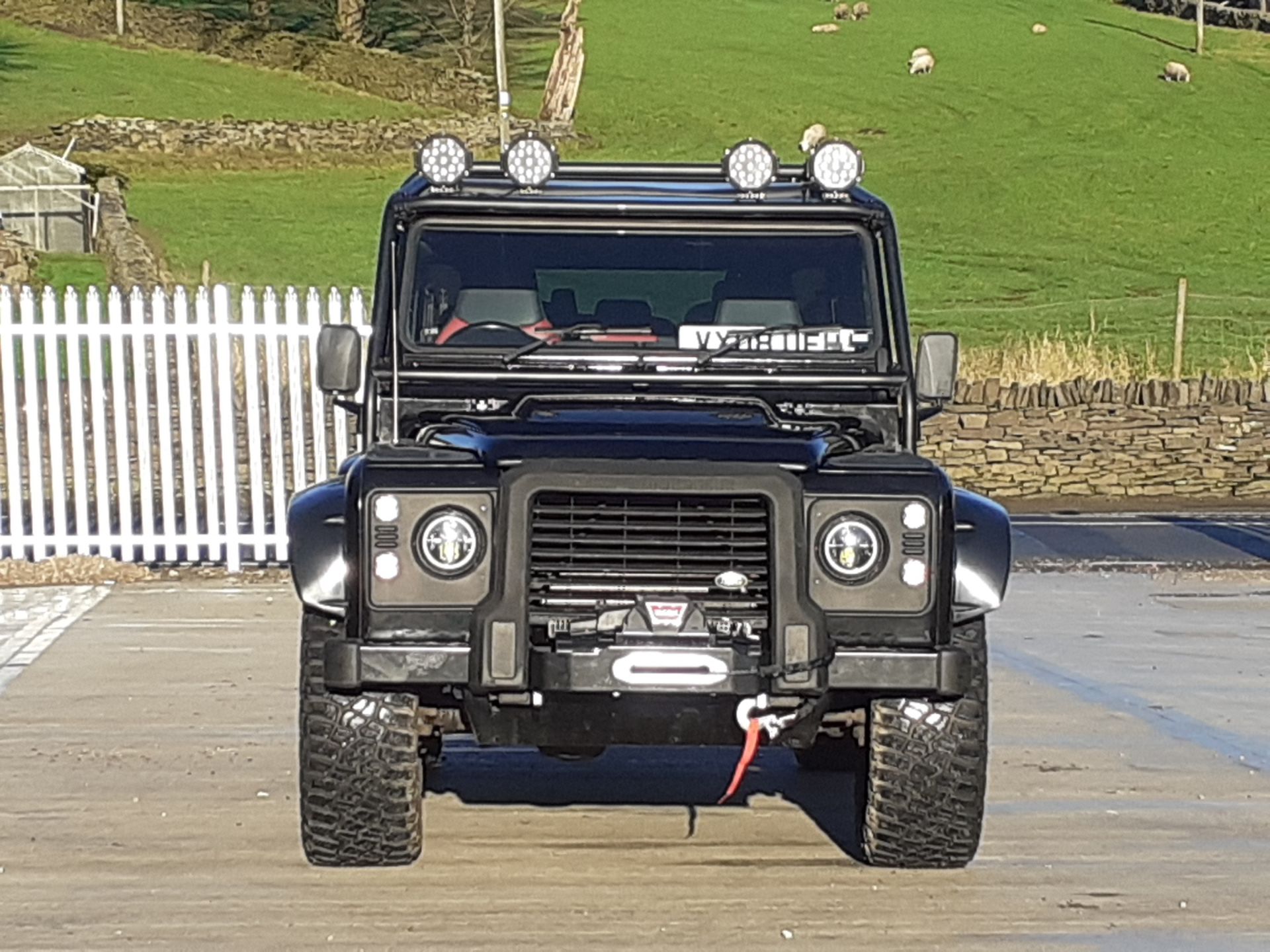 2008/08 REG LAND ROVER DEFENDER 110 HARD TOP 2.4 DIESEL BLACK 4X4 *NO VAT* - Image 3 of 23