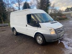 2012/12 REG FORD TRANSIT 100 T350 RWD 2.2 DIESEL WHITE PANEL VAN, SHOWING 0 FORMER KEEPERS *PLUS VAT