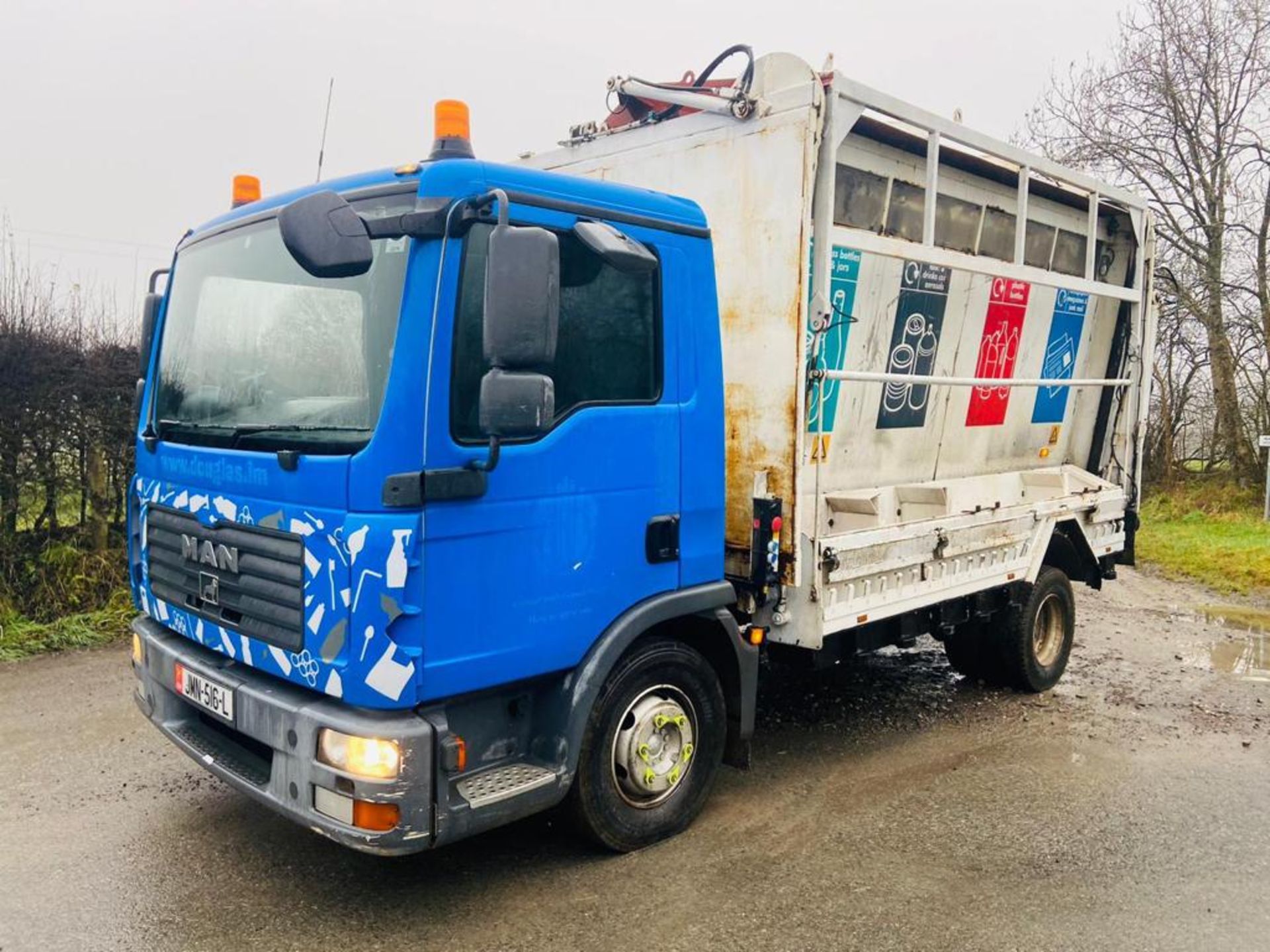 2008 MAN RECYCLING LORRY TIPPER BODY AUTO, 106,000 KMS, ONE OWNER ON ISLE OF MAN PLATES *PLUS VAT* - Image 3 of 13