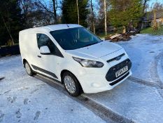 2015/64 REG FORD TRANSIT CONNECT 200 ECONETIC 1.6 DIESEL WHITE PANEL VAN, SHOWING 0 FORMER KEEPERS