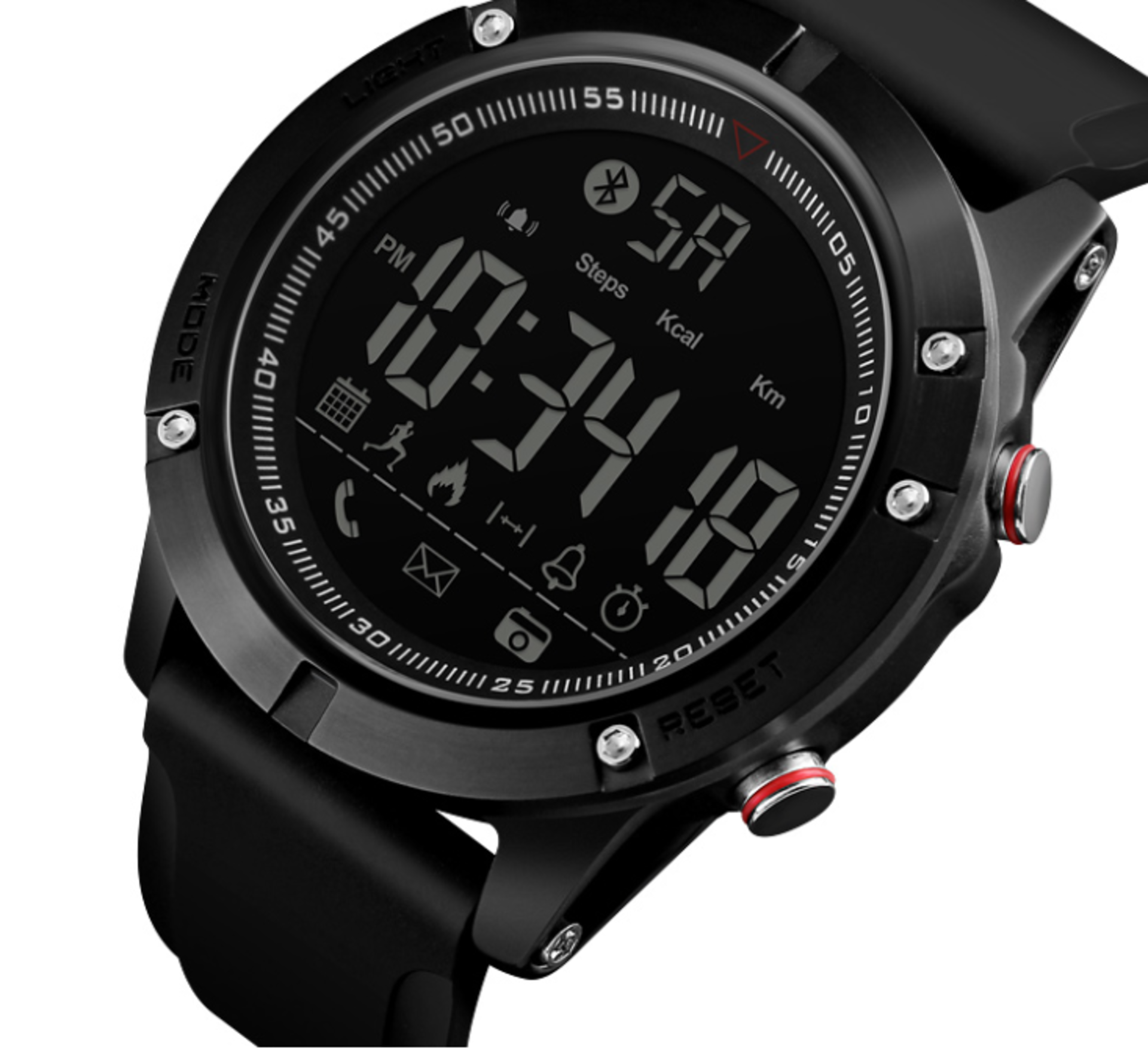 Black Smart Watch Digital Mens Skmei Activity Tracker *NO VAT* - Image 10 of 10