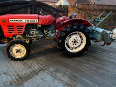 YANMAR YM2610 COMPACT TRACTOR & ROTAVATOR, STARTS FIRST TIME, RUNS, DRIVES WORKS WELL *PLUS VAT*