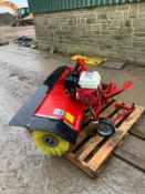 LOGIC S215 SWEEPER SUITABLE FOR AN ATV, RUNS AND WORKS, HONDA GX160 ENGINE, GOOD BRUSHES ON IT