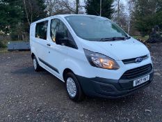 2017/17 REG FORD TRANSIT CUSTOM 290 2.0 DIESEL WHITE CREW VAN, SHOWING 0 FORMER KEEPERS *PLUS VAT*